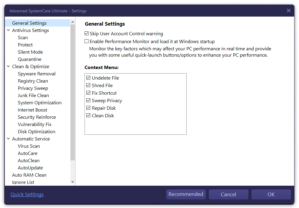Advanced SystemCare Ultimate screenshot