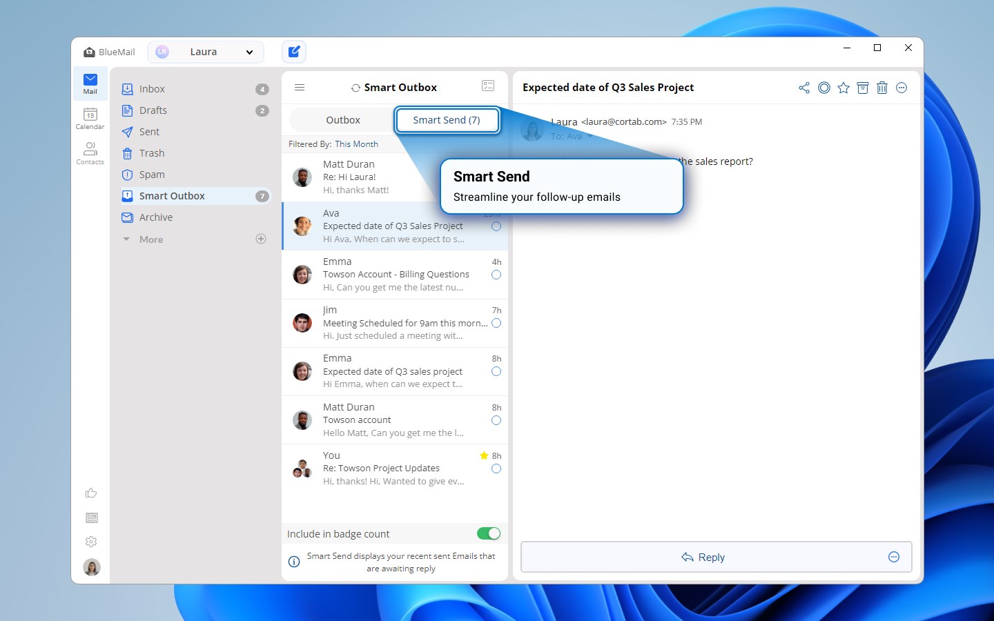 Blue Mail - Email & Calendar screenshot