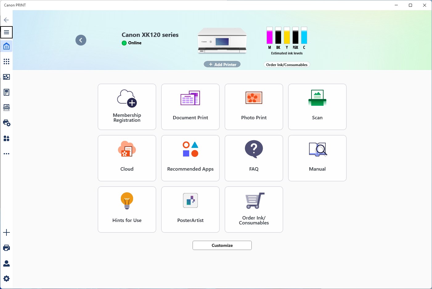 Canon PRINT screenshot