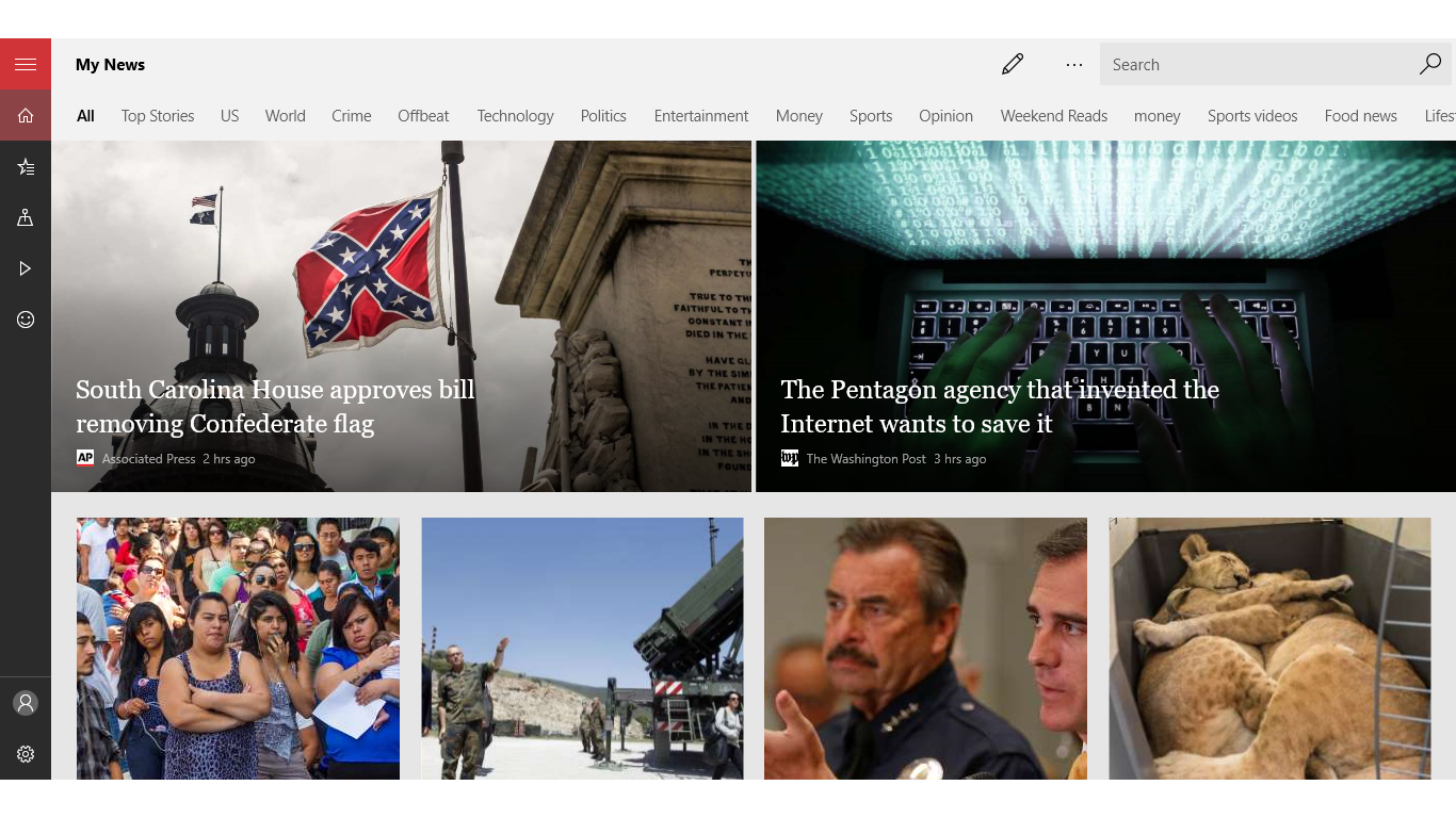 Microsoft News screenshot