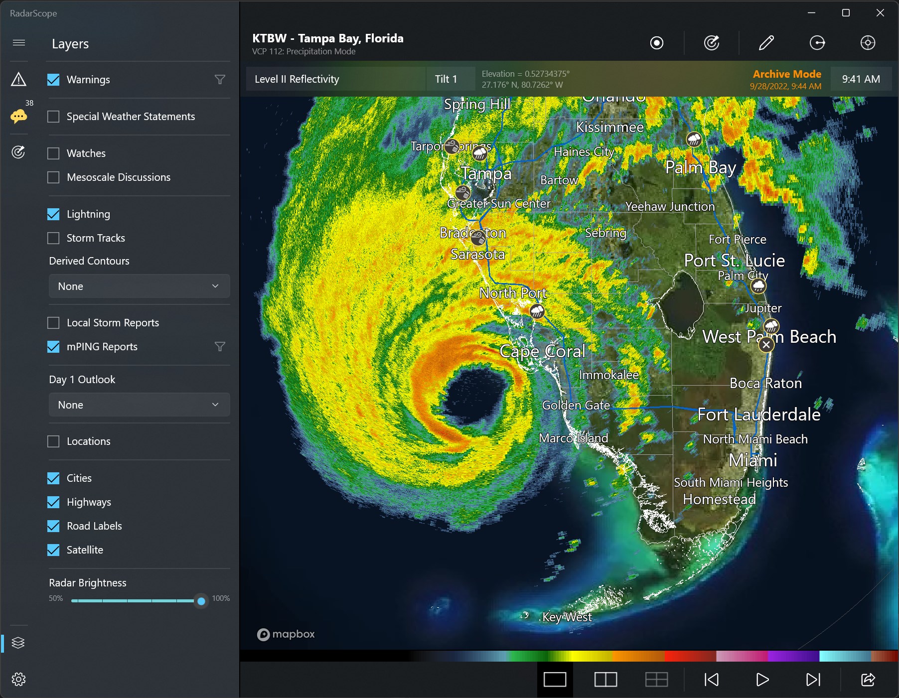 RadarScope screenshot