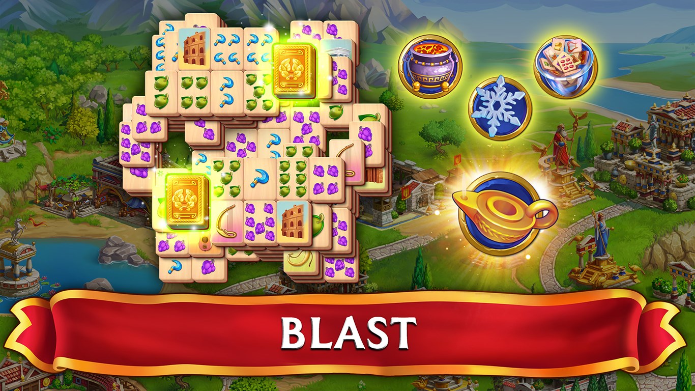 Emperor of Mahjong: Tile Match Game. Build a city. screenshot