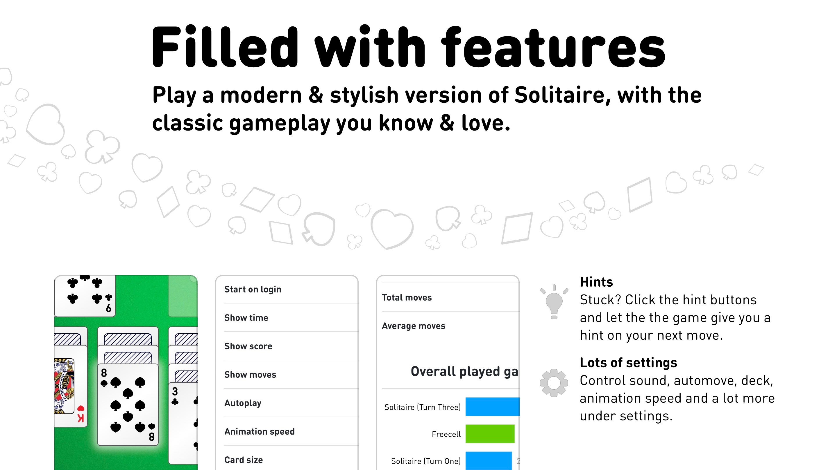 Solitaire · Klondike, Spider and Freecell screenshot