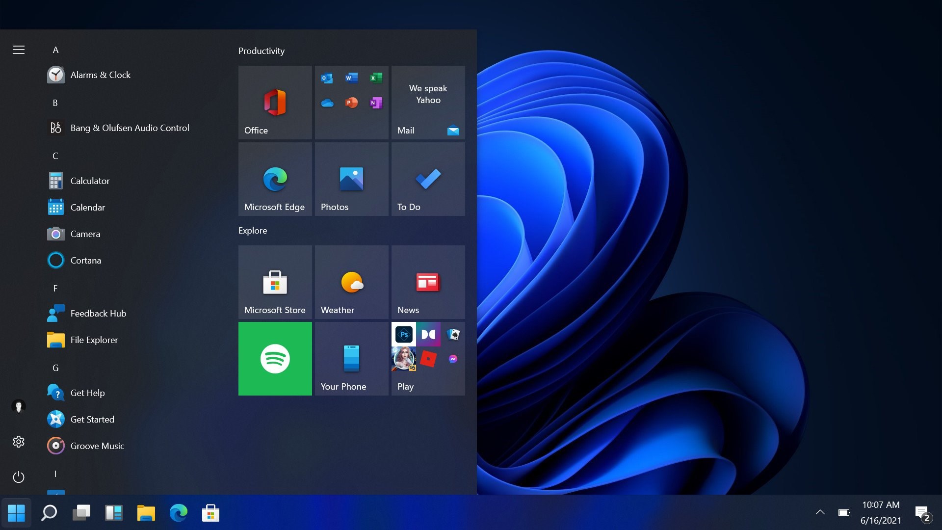StartBack Taskbar screenshot