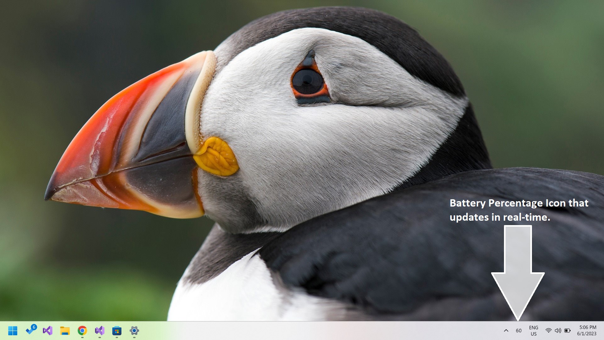 Battery Percentage - Pure Battery add-on screenshot