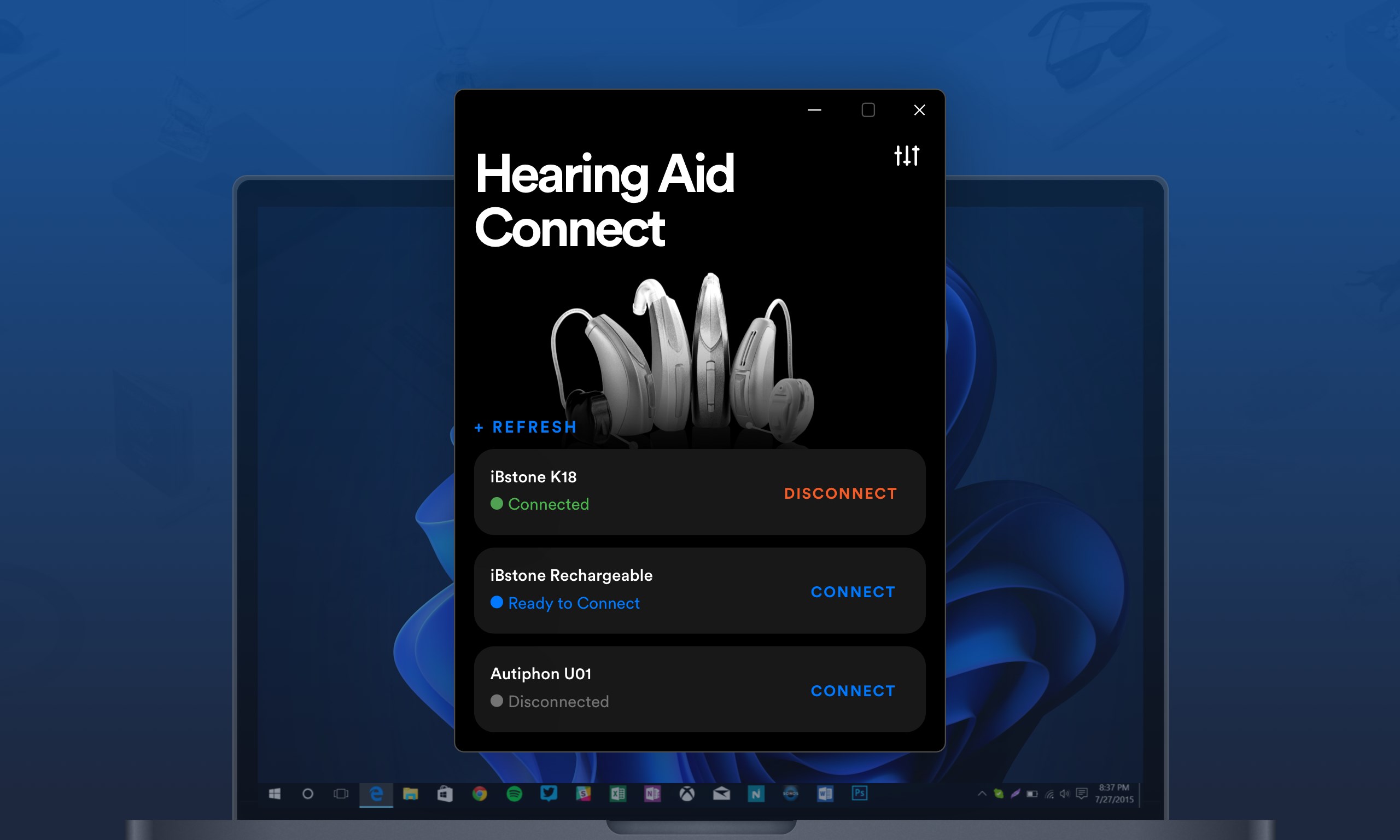 Hearing Control App screenshot