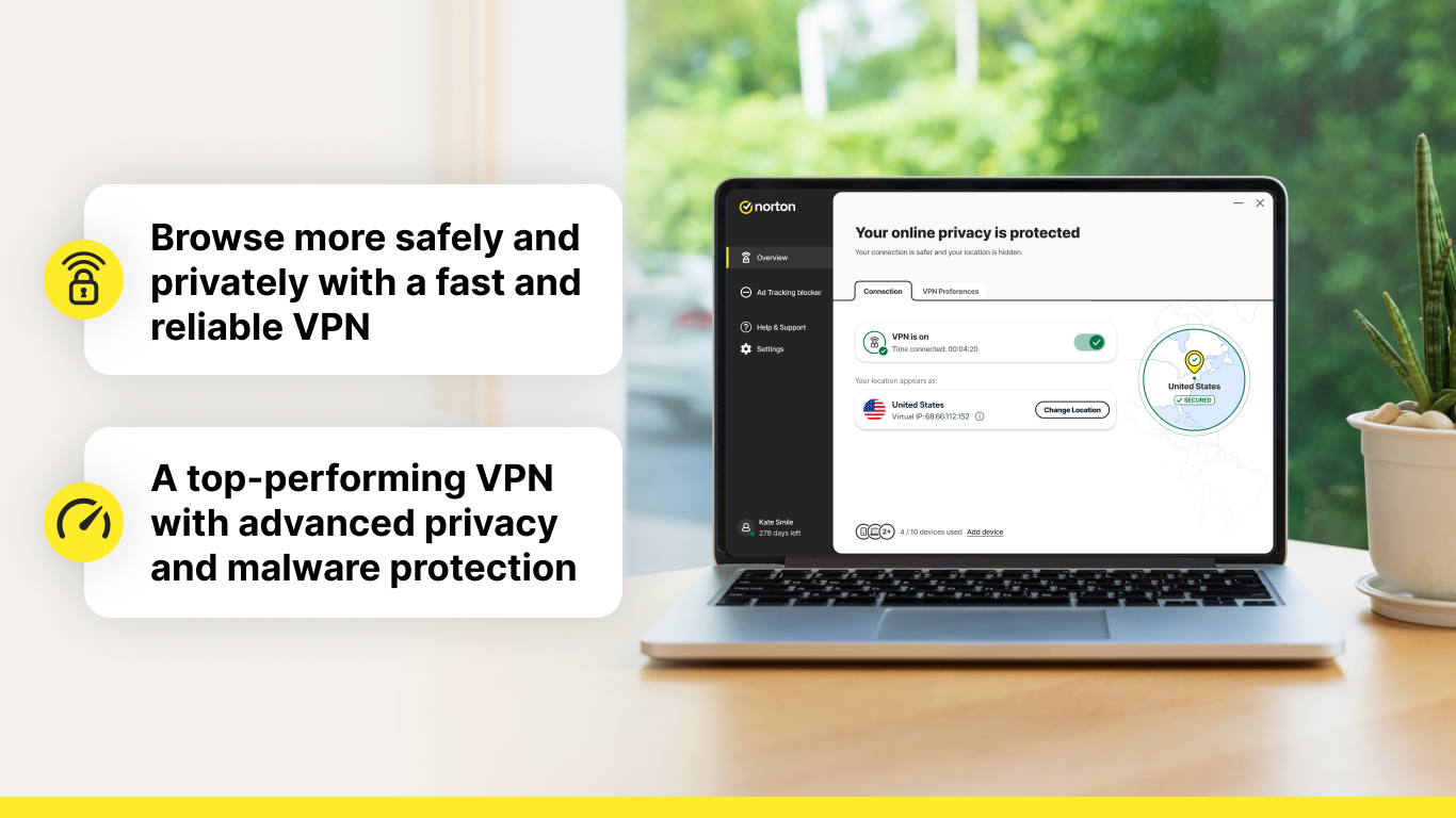 Norton Secure VPN screenshot