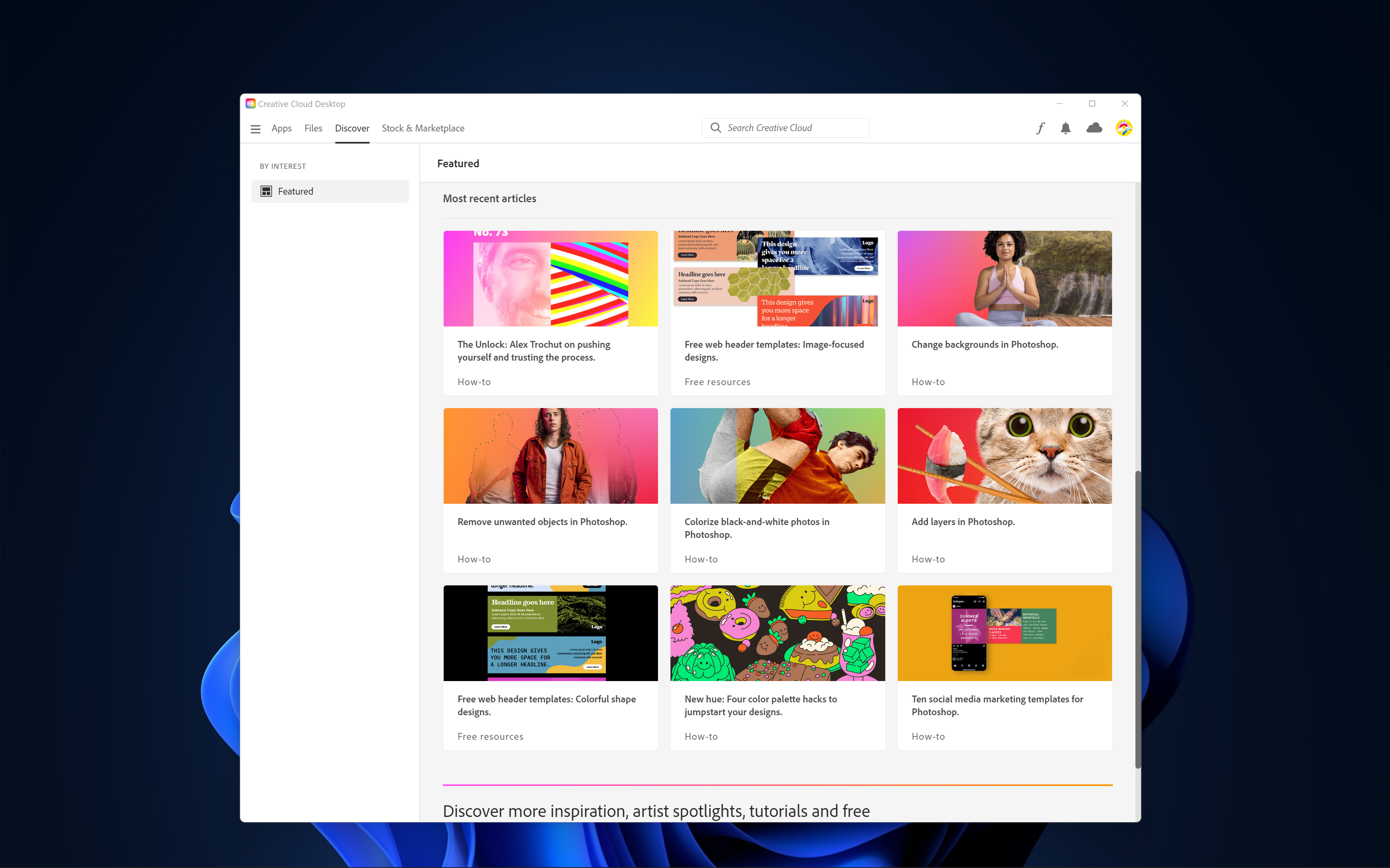 Adobe Creative Cloud screenshot