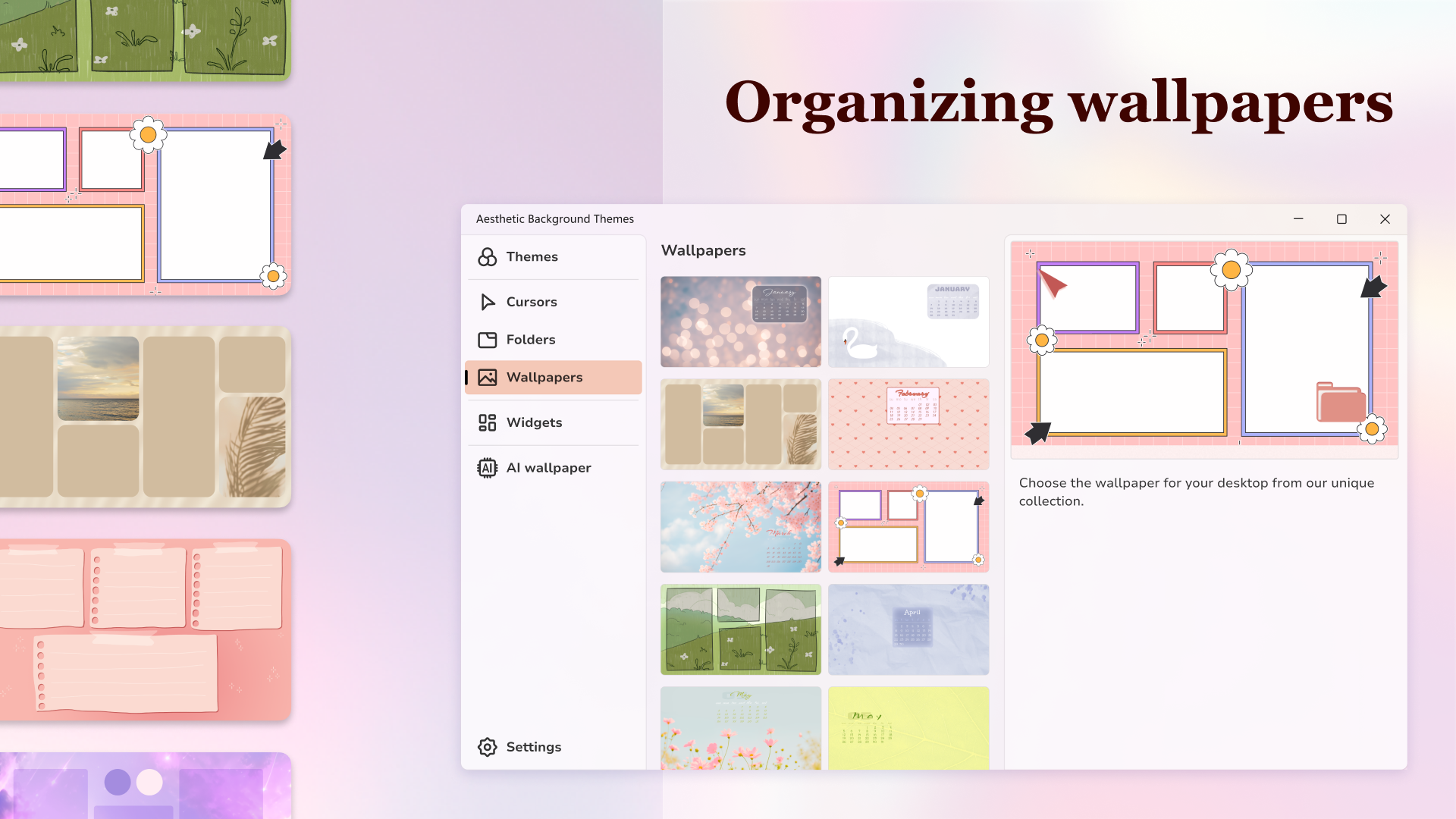 Aesthetic Desktop Themes - HD Wallpapers & Widgets screenshot