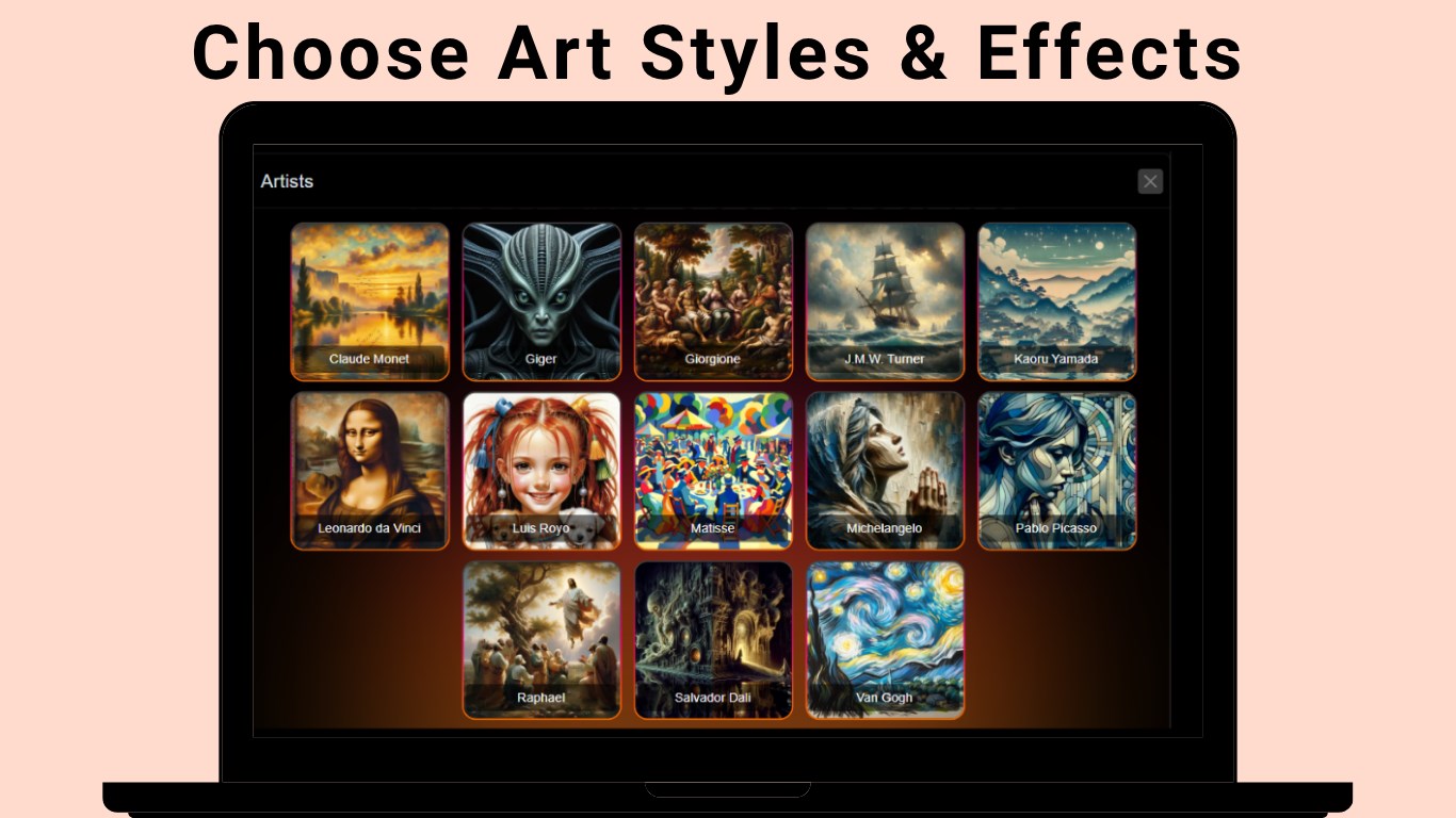 Tangra AI Image Generator screenshot