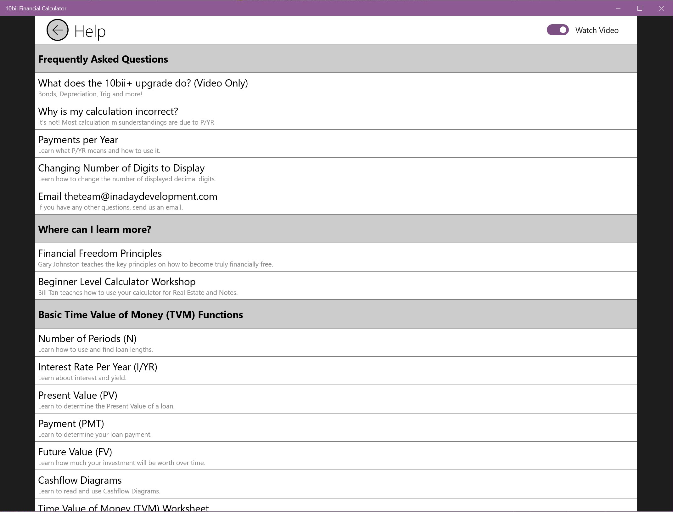 10bii Financial Calculator screenshot