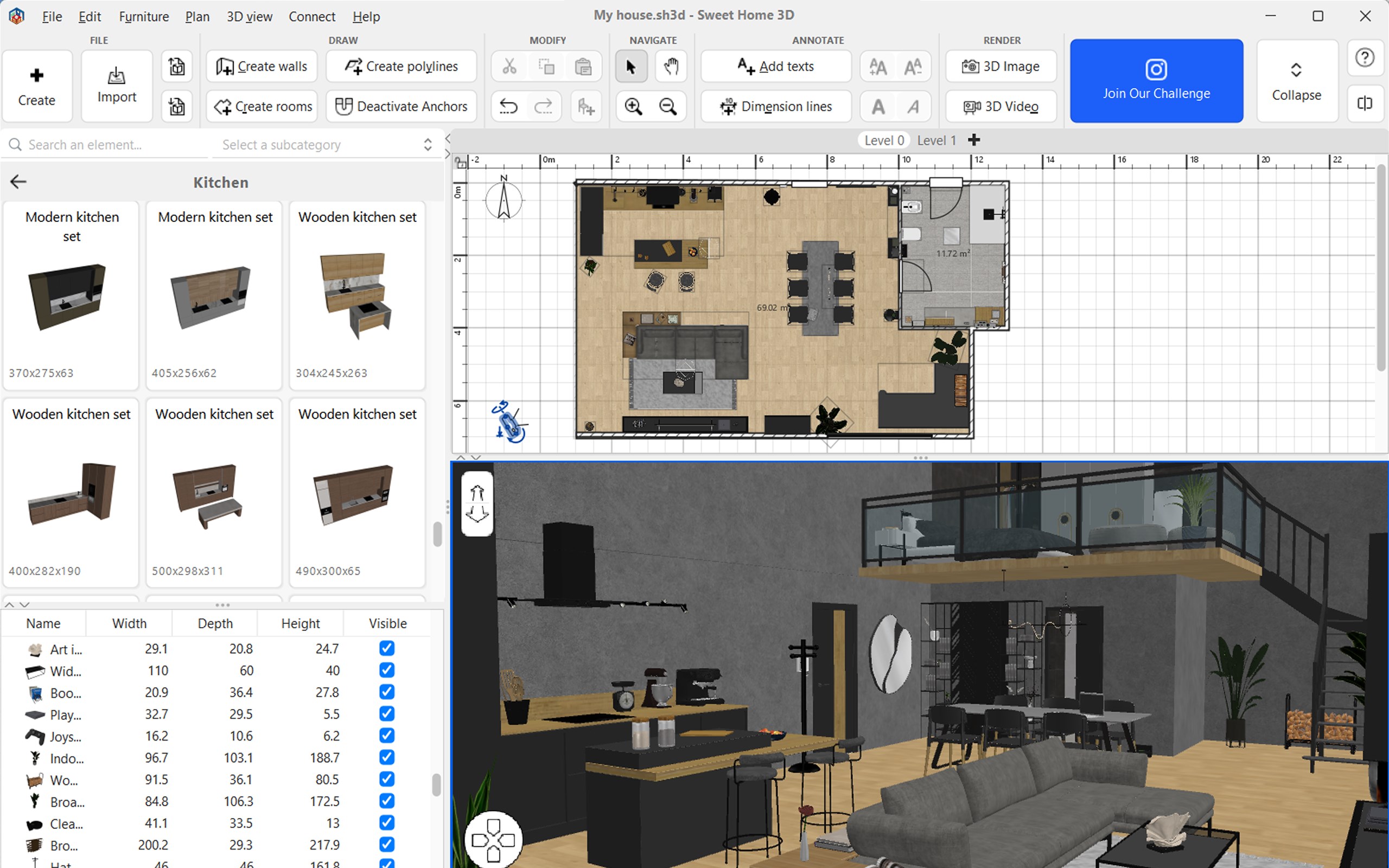 Sweet Home 3D: Interior Design & Home Planner screenshot