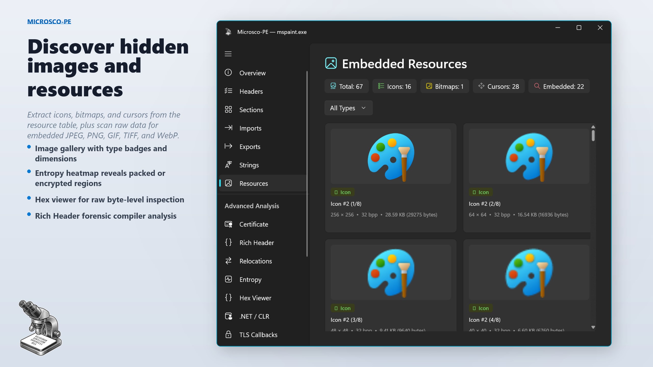 Microsco-PE screenshot