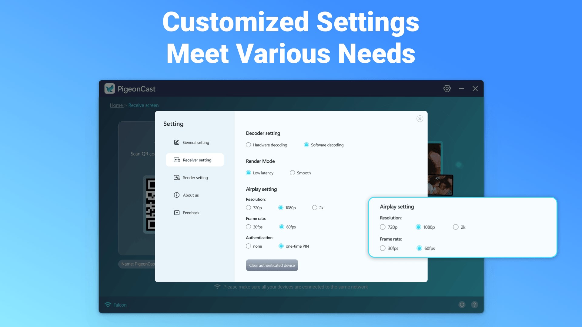 PigeonCast - FREE Cast via AirPlay/Google Cast screenshot