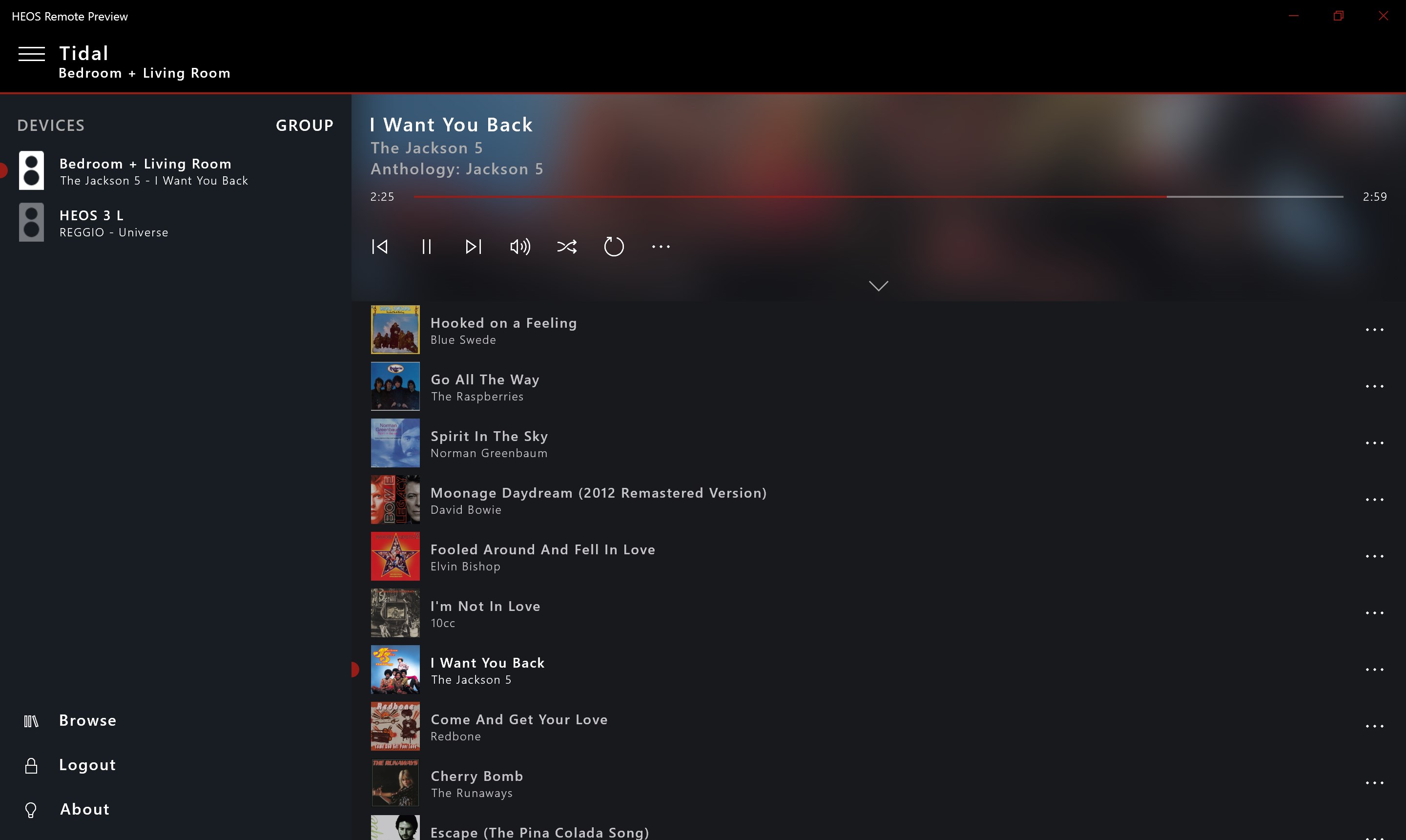 HEOS Remote screenshot