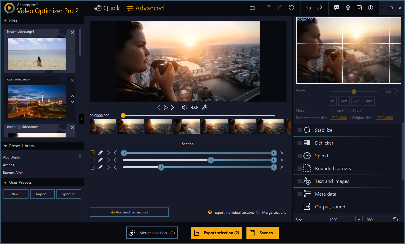 Ashampoo Video Optimizer Pro 2 screenshot