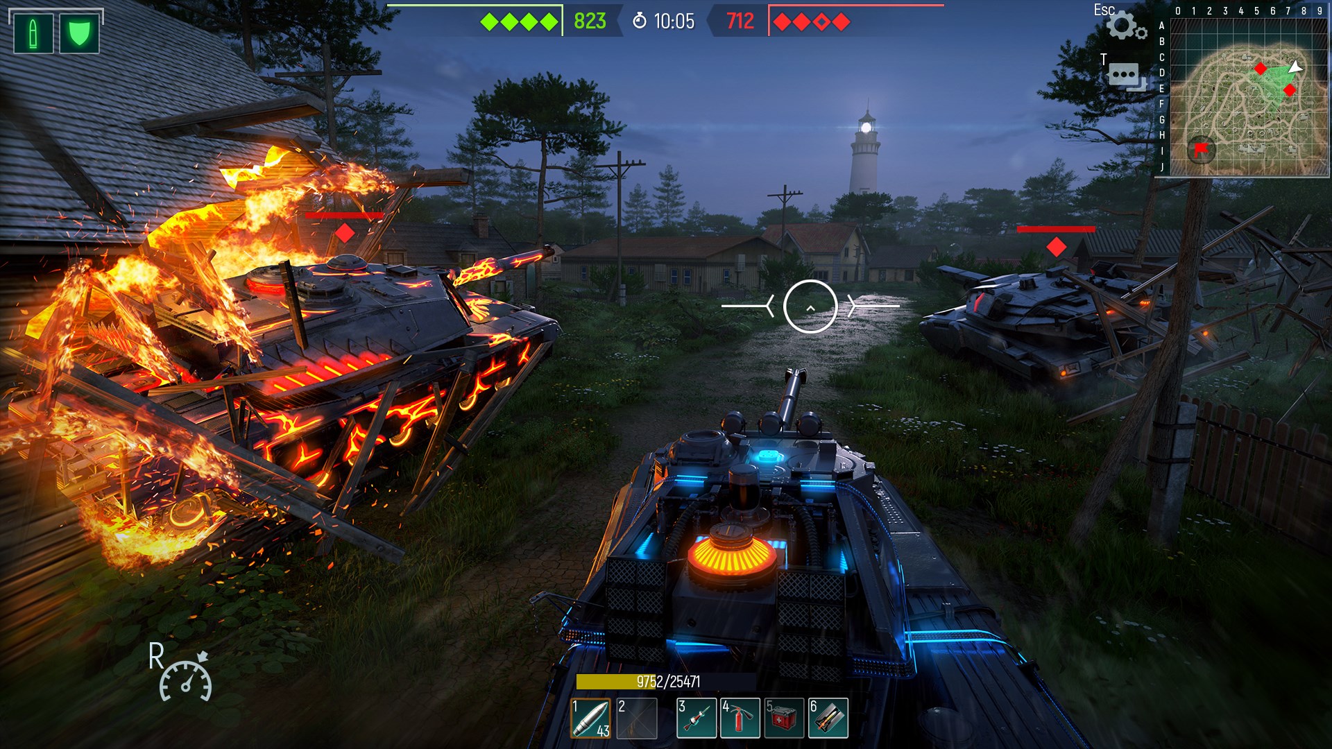 Tank Force: War game online, battle on modern tanks screenshot
