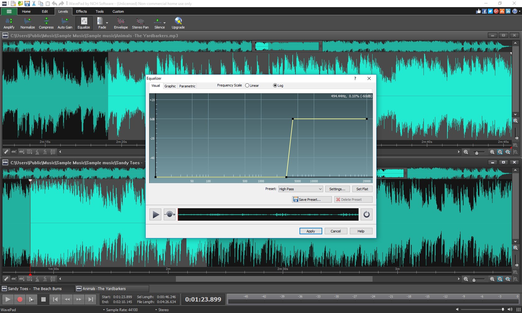 WavePad Audio Editor Software Express Edition screenshot