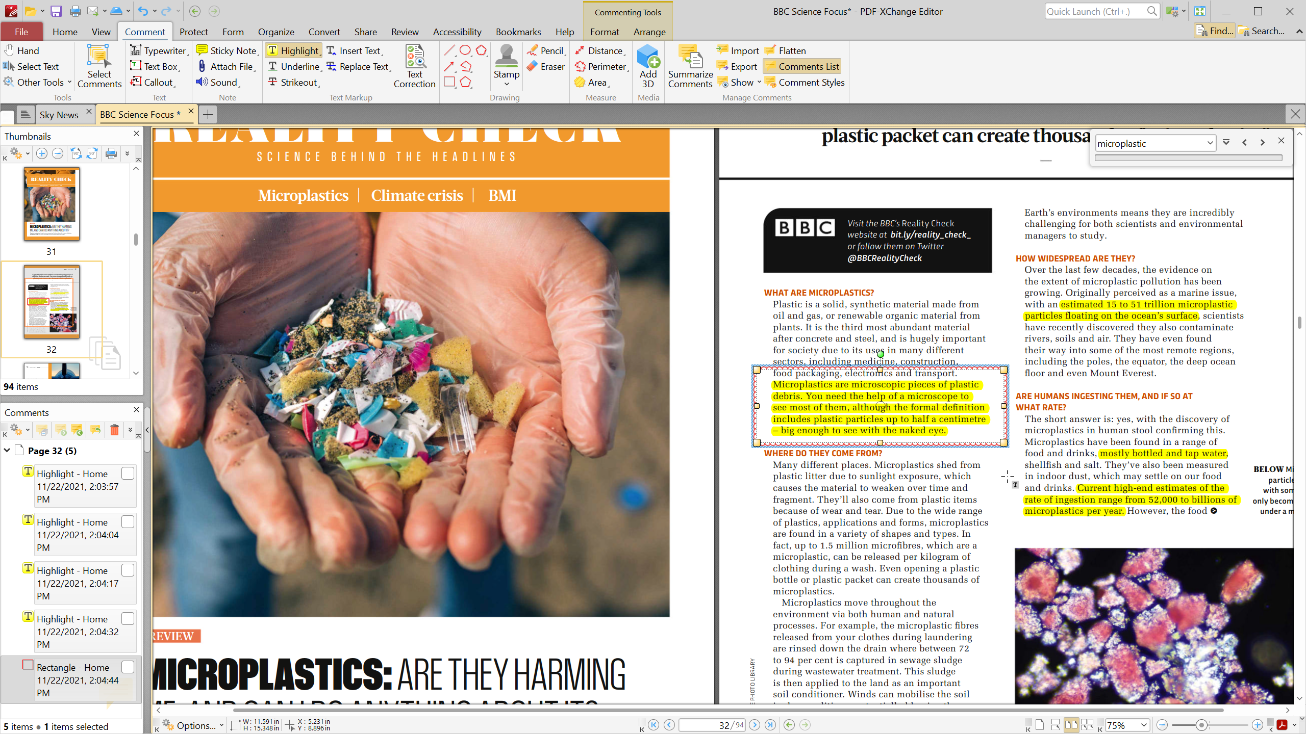 PDF-XChange Editor screenshot