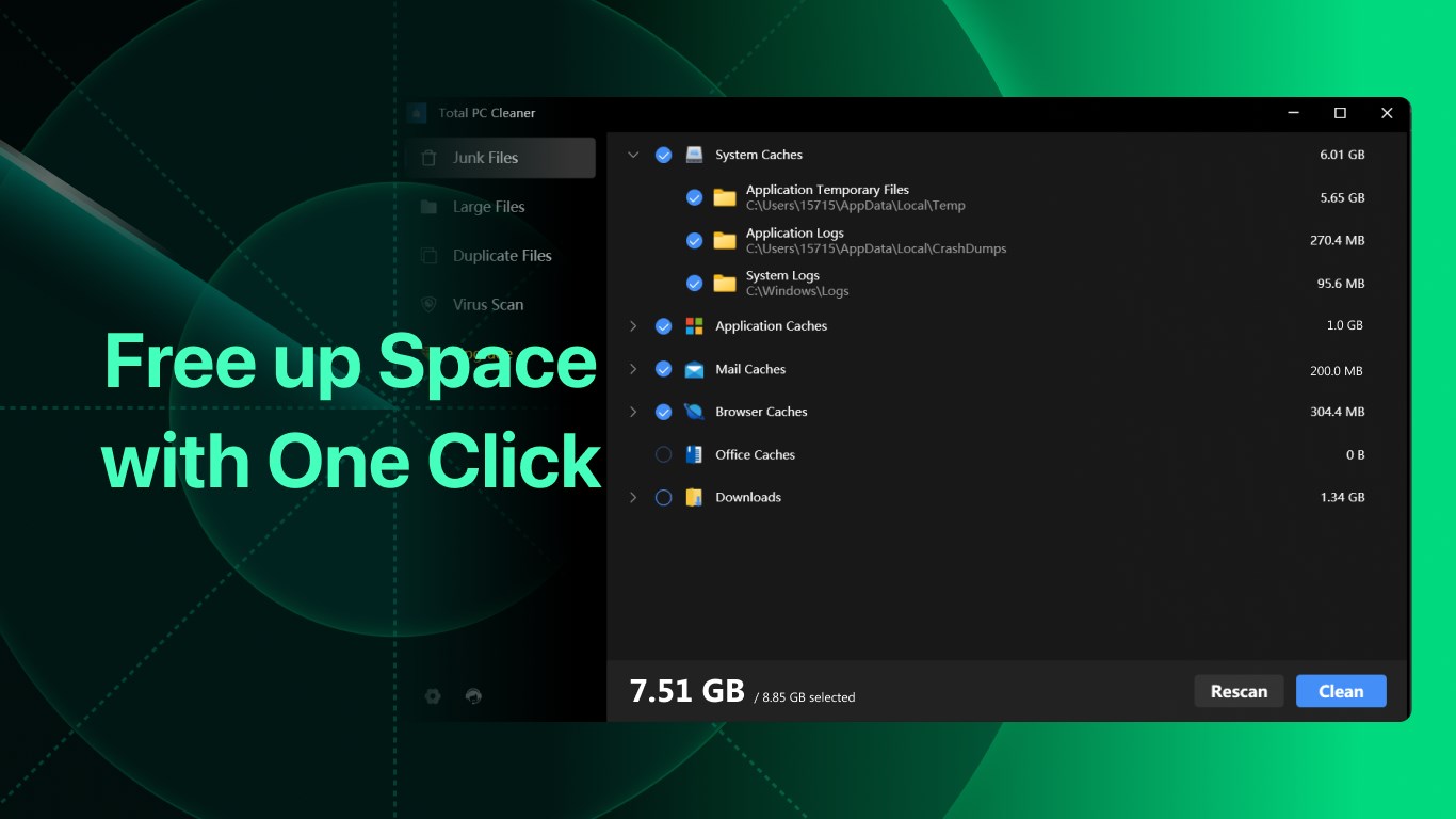 Total PC Cleaner: Clean Disk, Antivirus screenshot