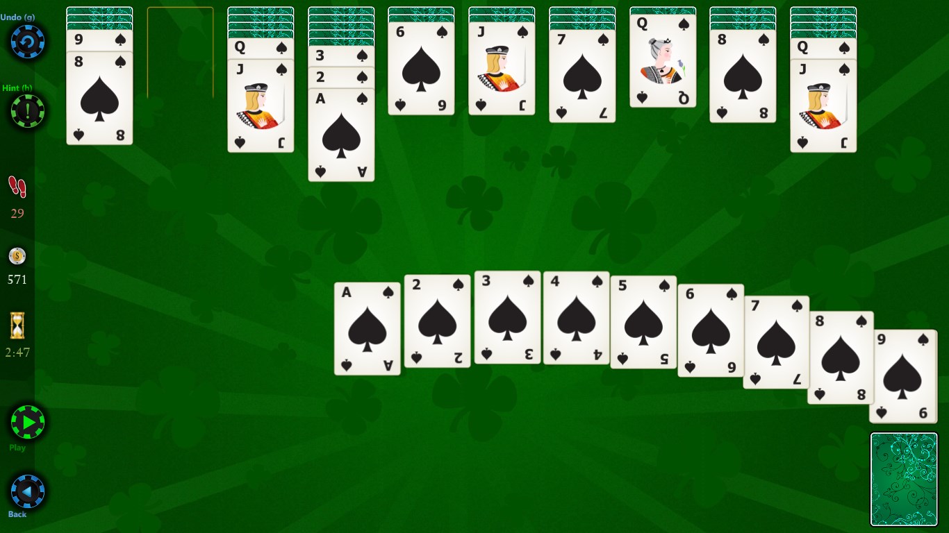 Spider Solitaire HD screenshot