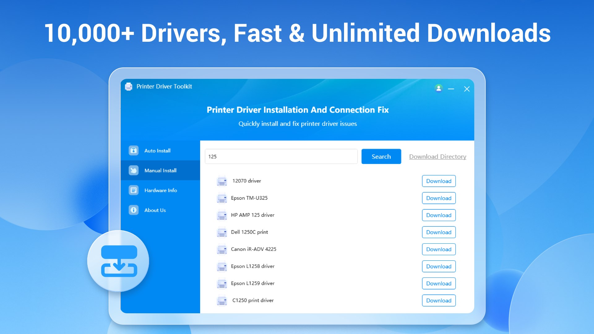 Printer Driver - Install & Fix Driver Issues screenshot