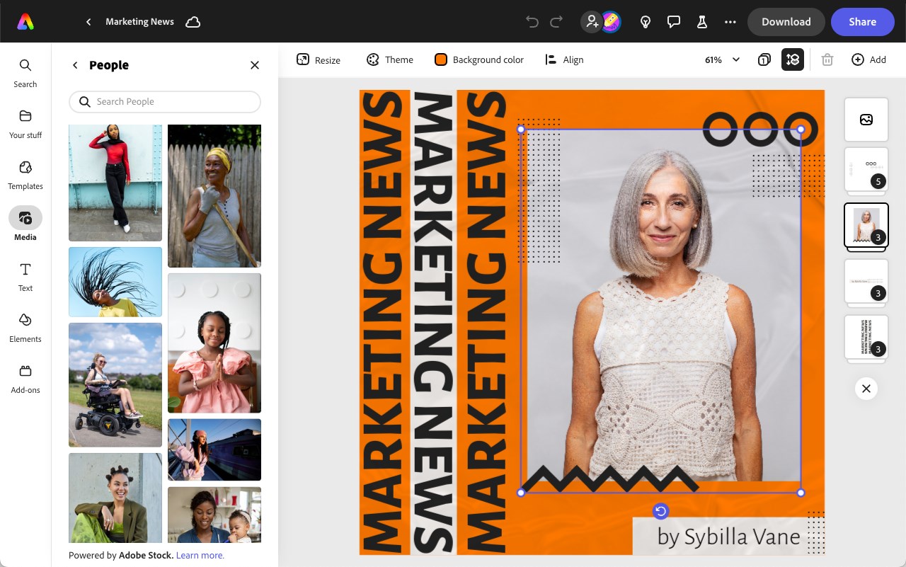 Adobe Express screenshot