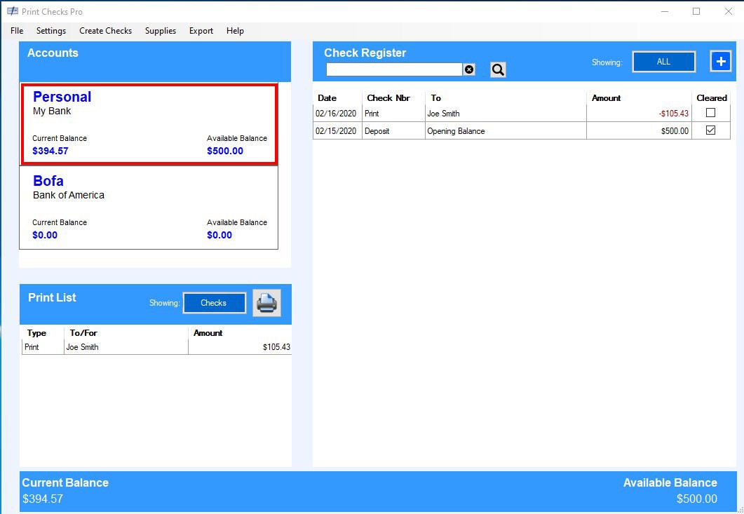 Print Checks Pro screenshot