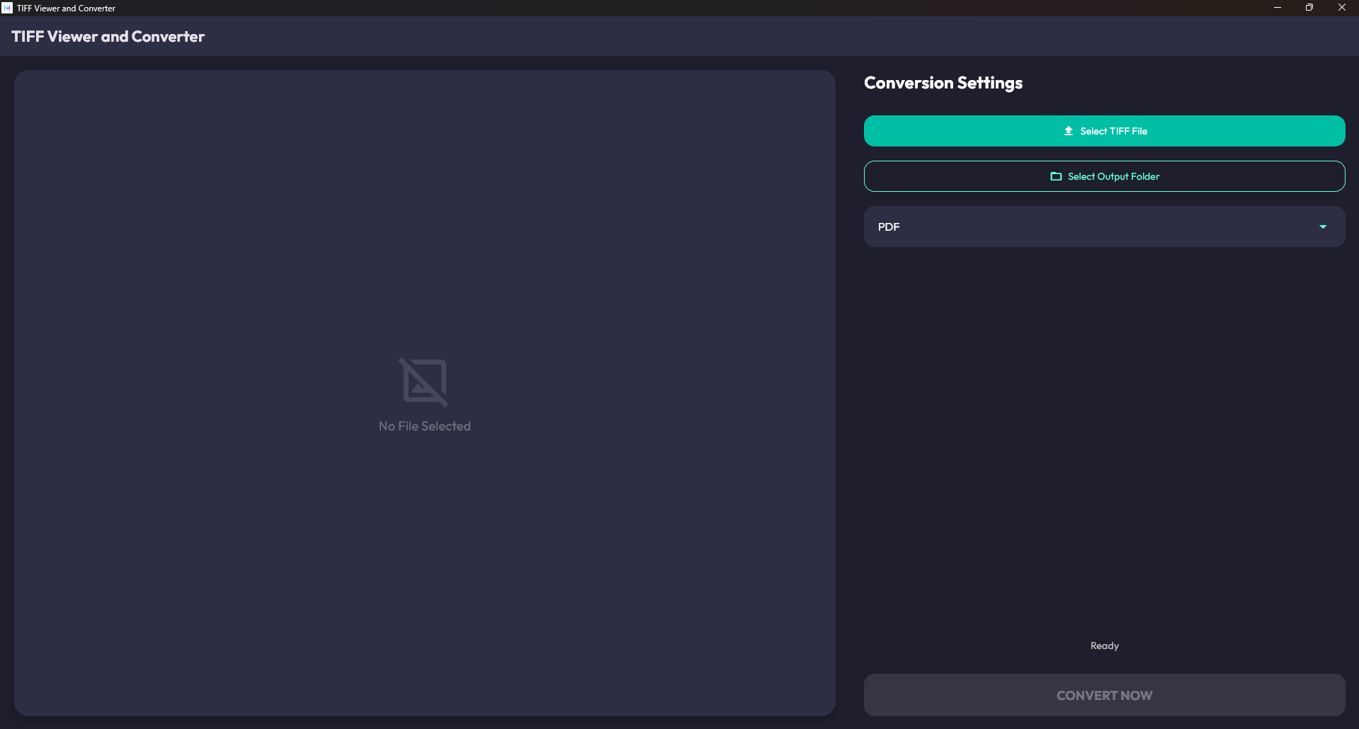 TIFF Viewer and Converter screenshot