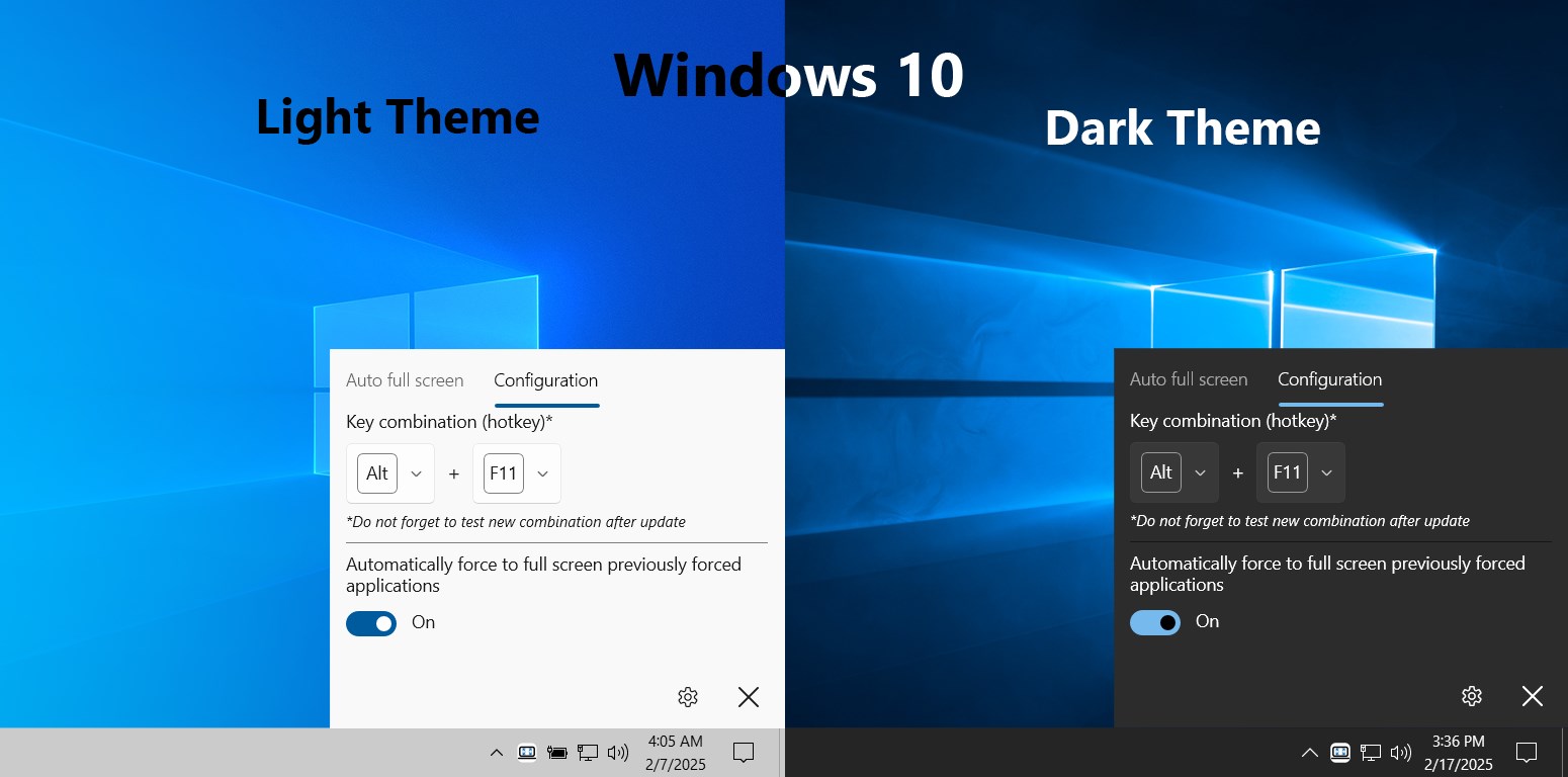 Force Full Screen screenshot