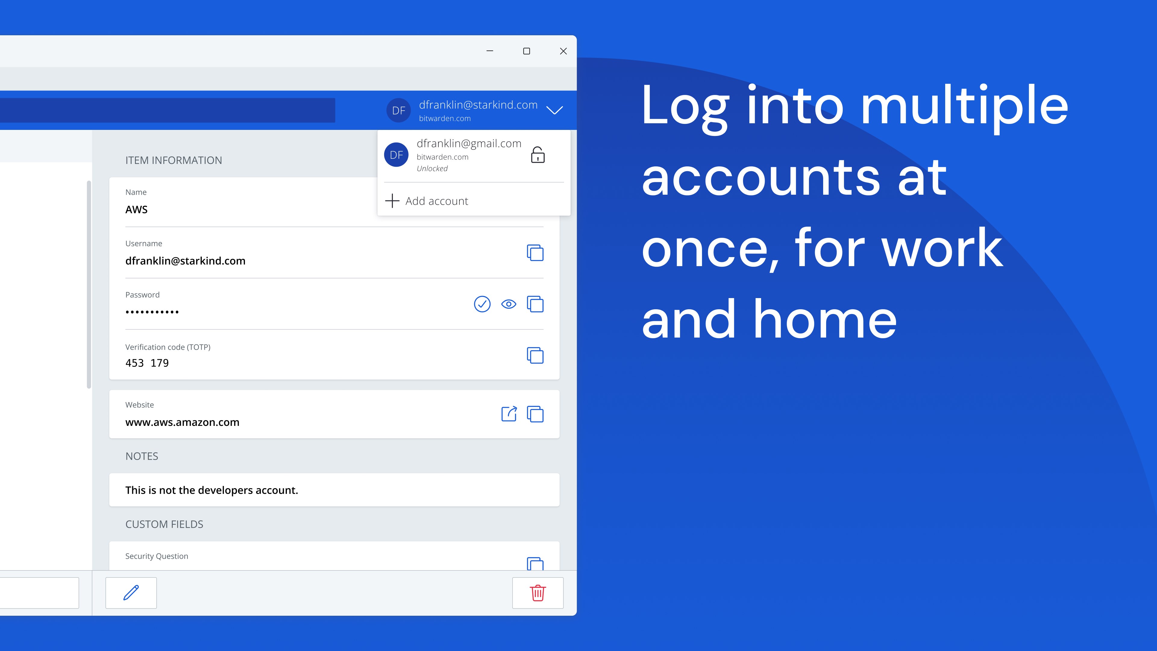 Bitwarden screenshot