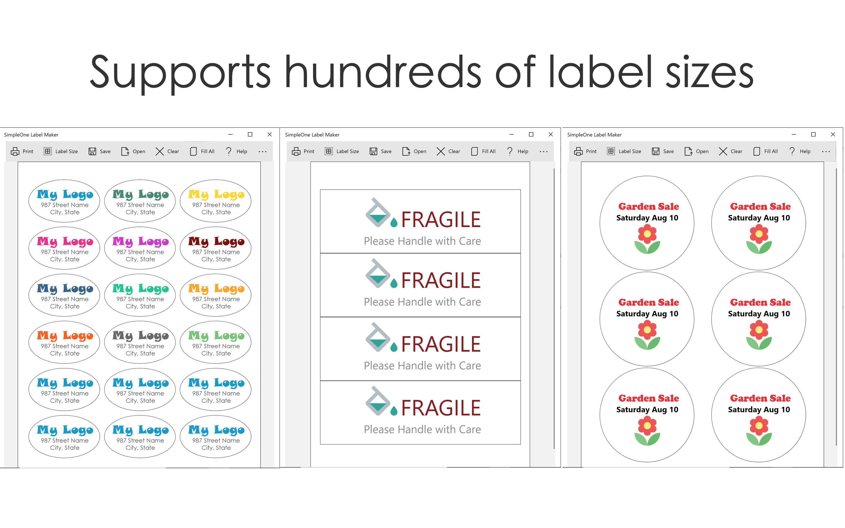SimpleOne Label Maker screenshot