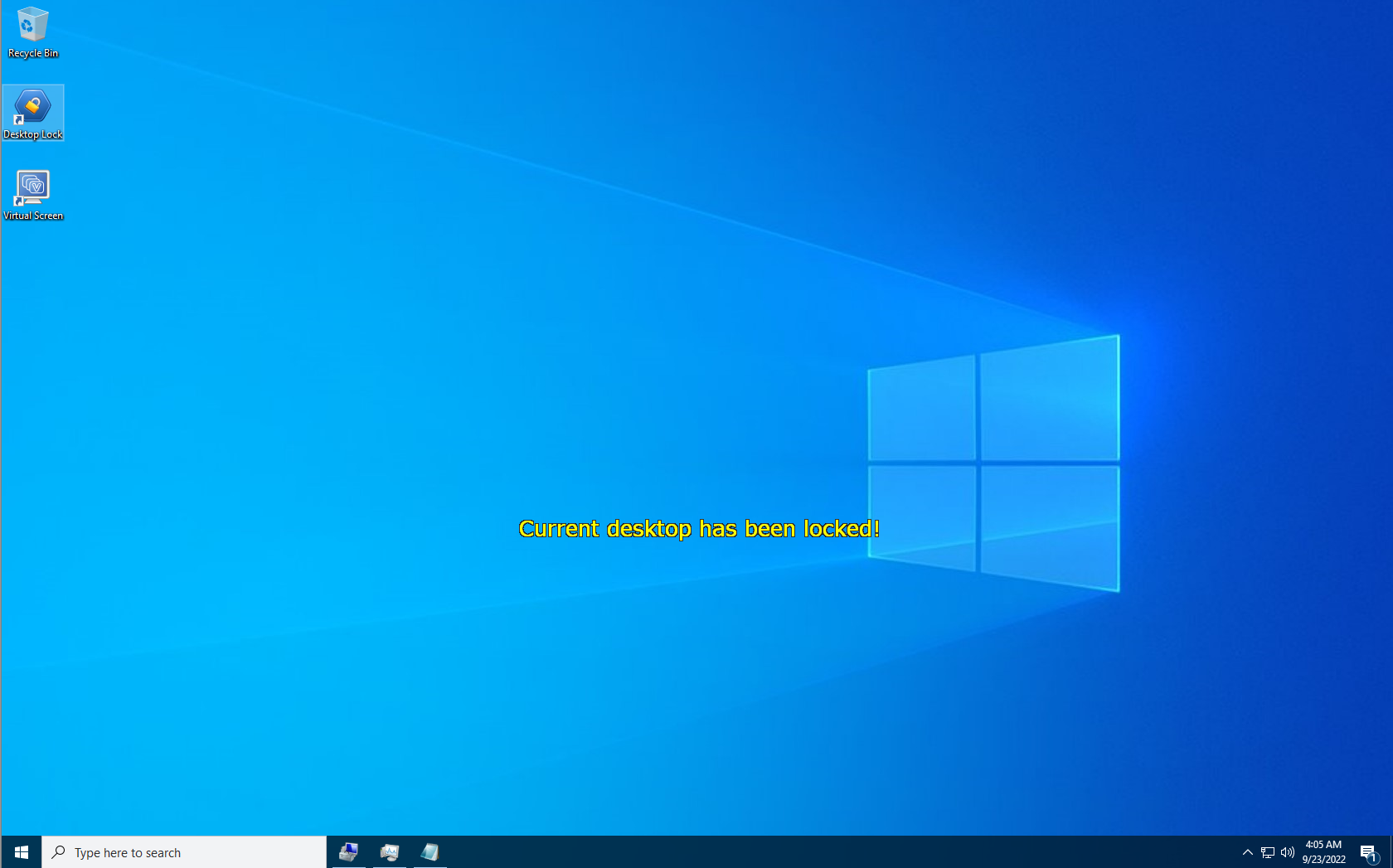 Desktop Lock screenshot