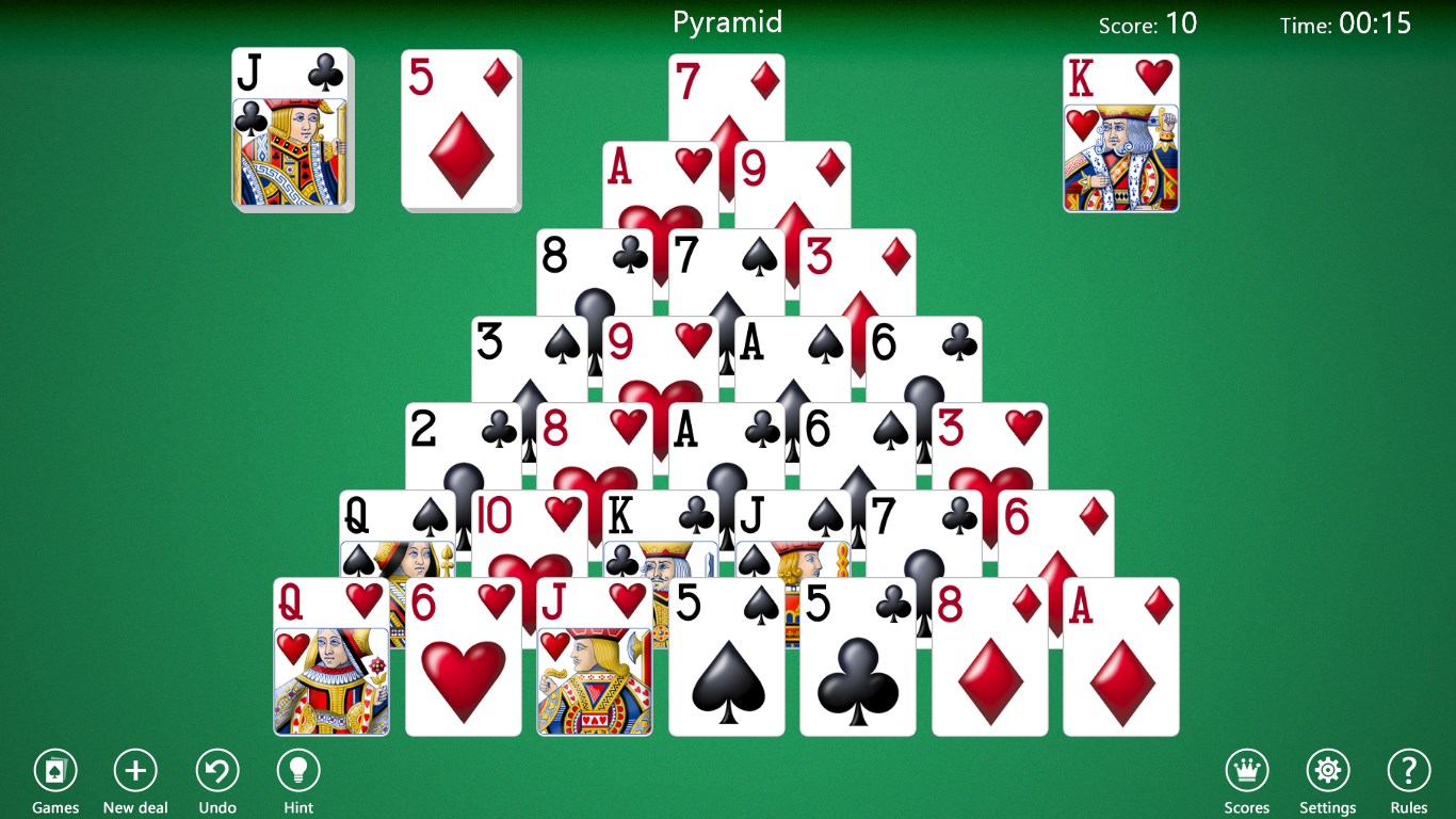 Pyramid Solitaire screenshot