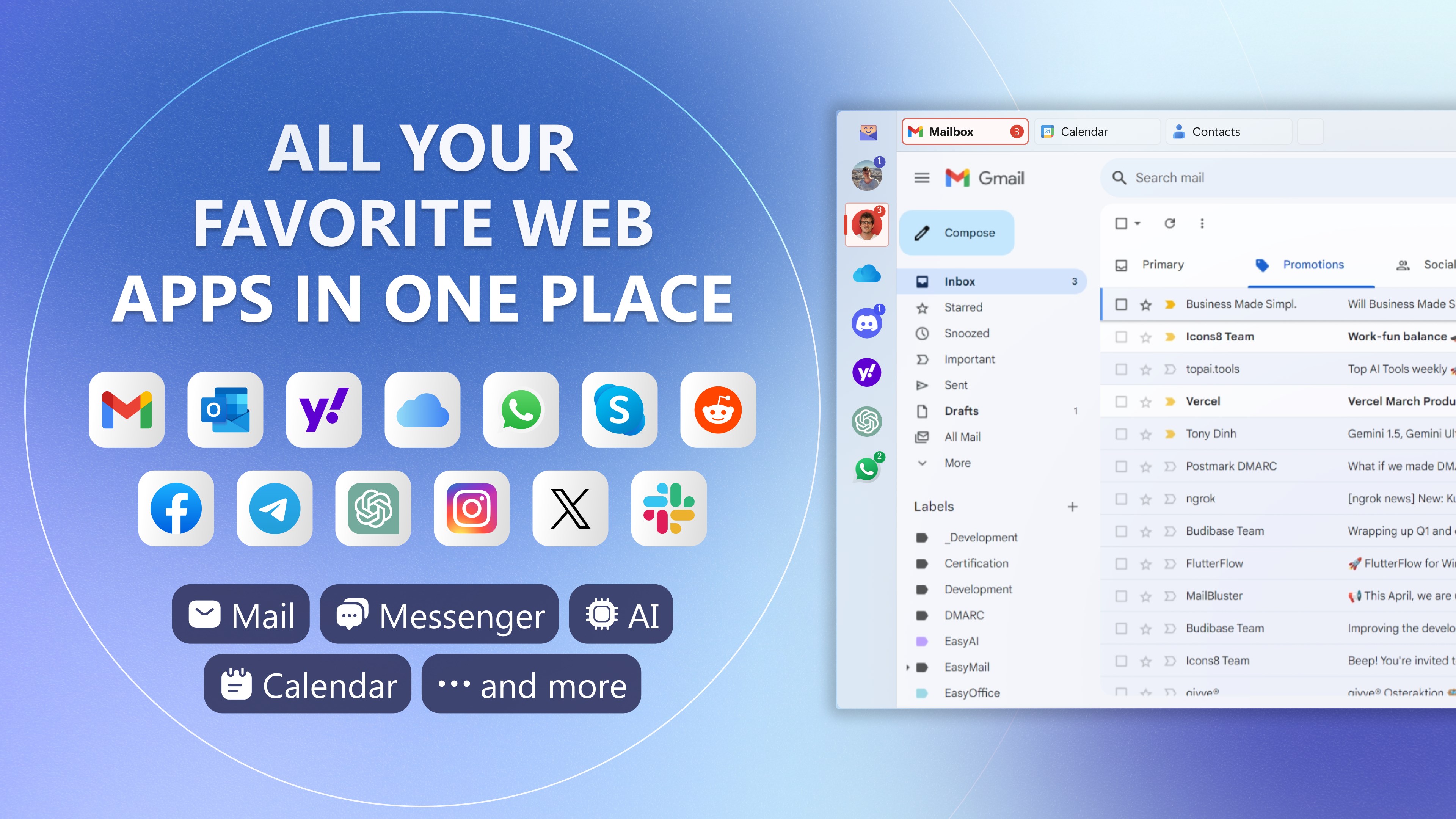 Easy Mail - Email & Messaging and more screenshot
