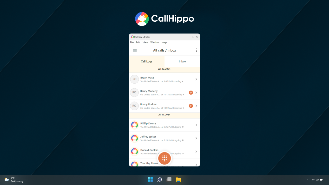 CallHippo screenshot