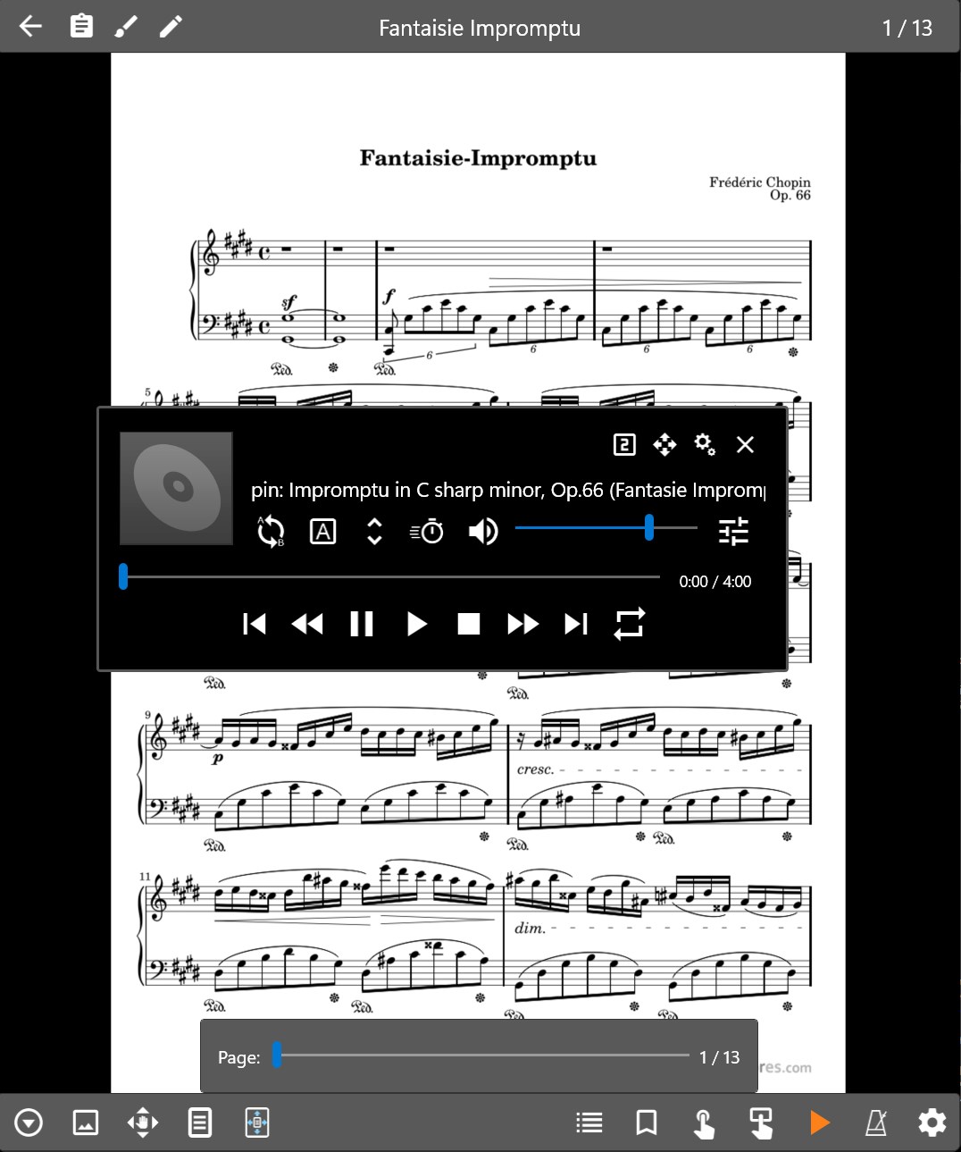 MobileSheets screenshot