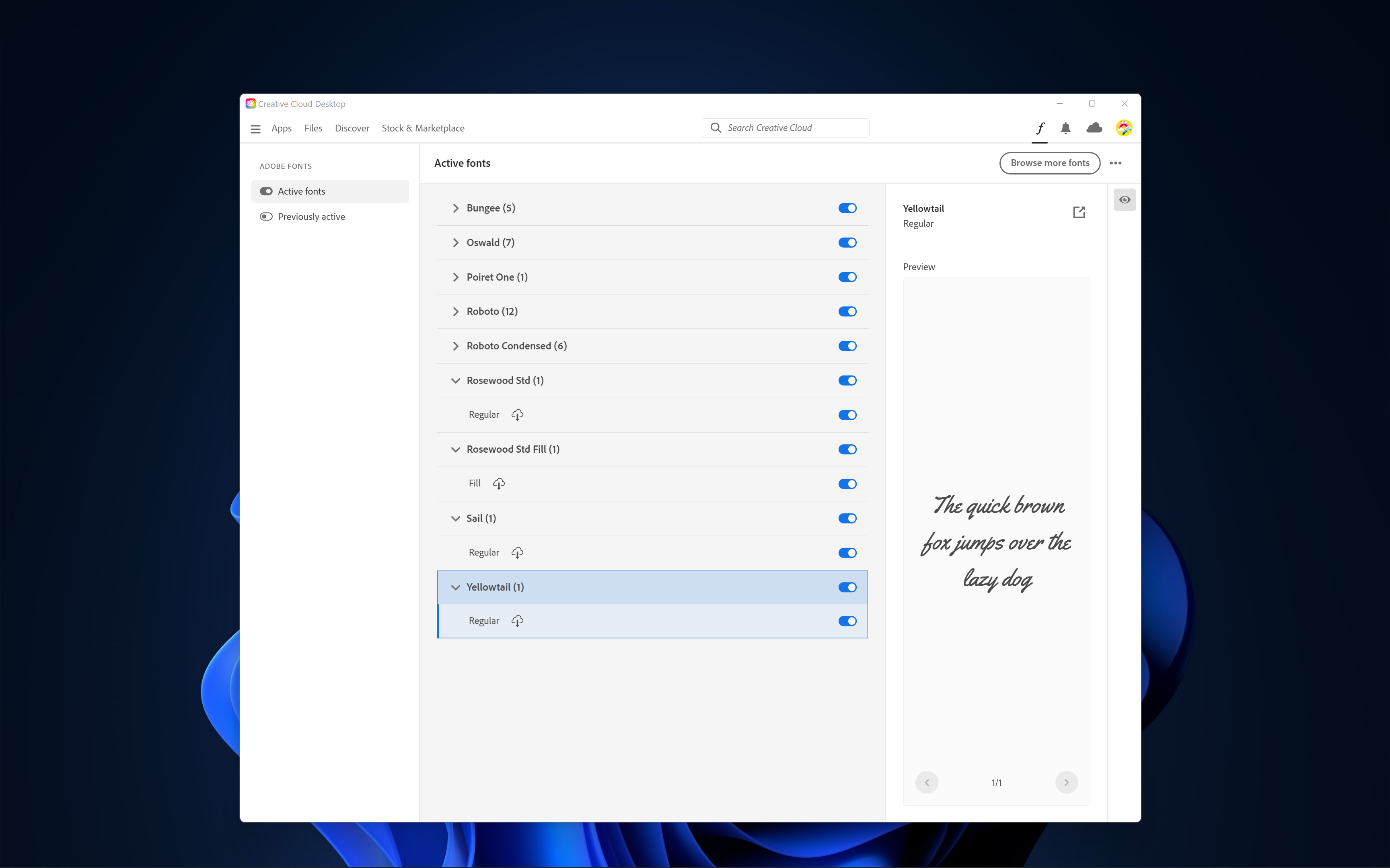 Adobe Creative Cloud screenshot
