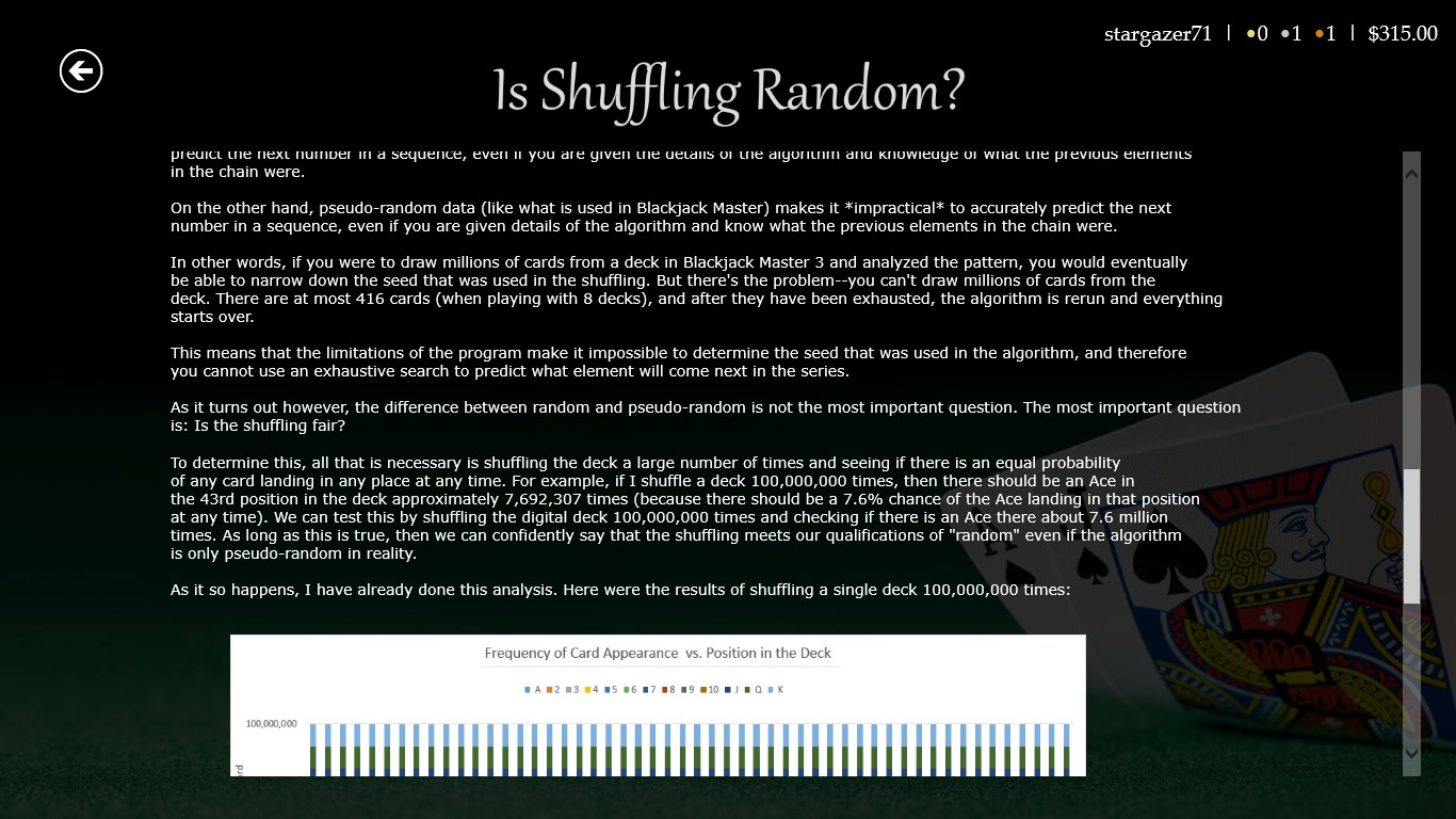 Blackjack Master 3 screenshot