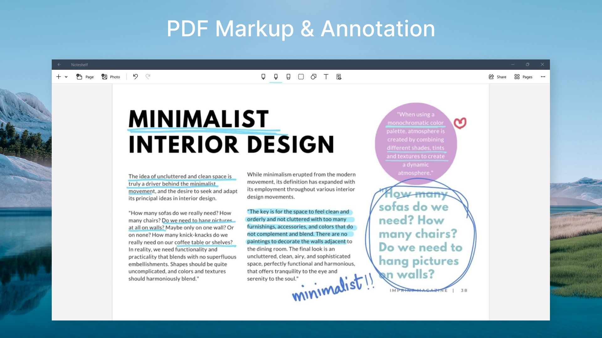 Noteshelf screenshot