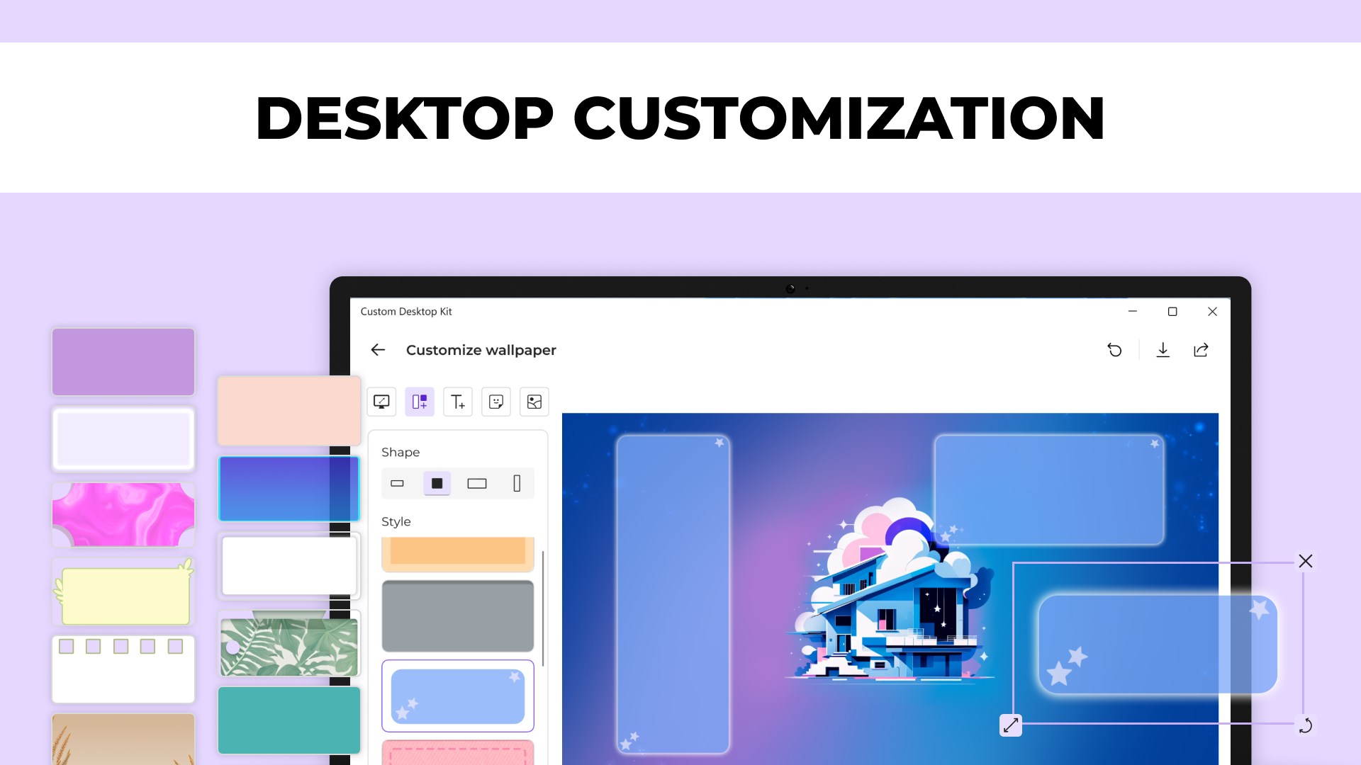 Custom Desktop Kit - Aesthetic themes & wallpapers screenshot