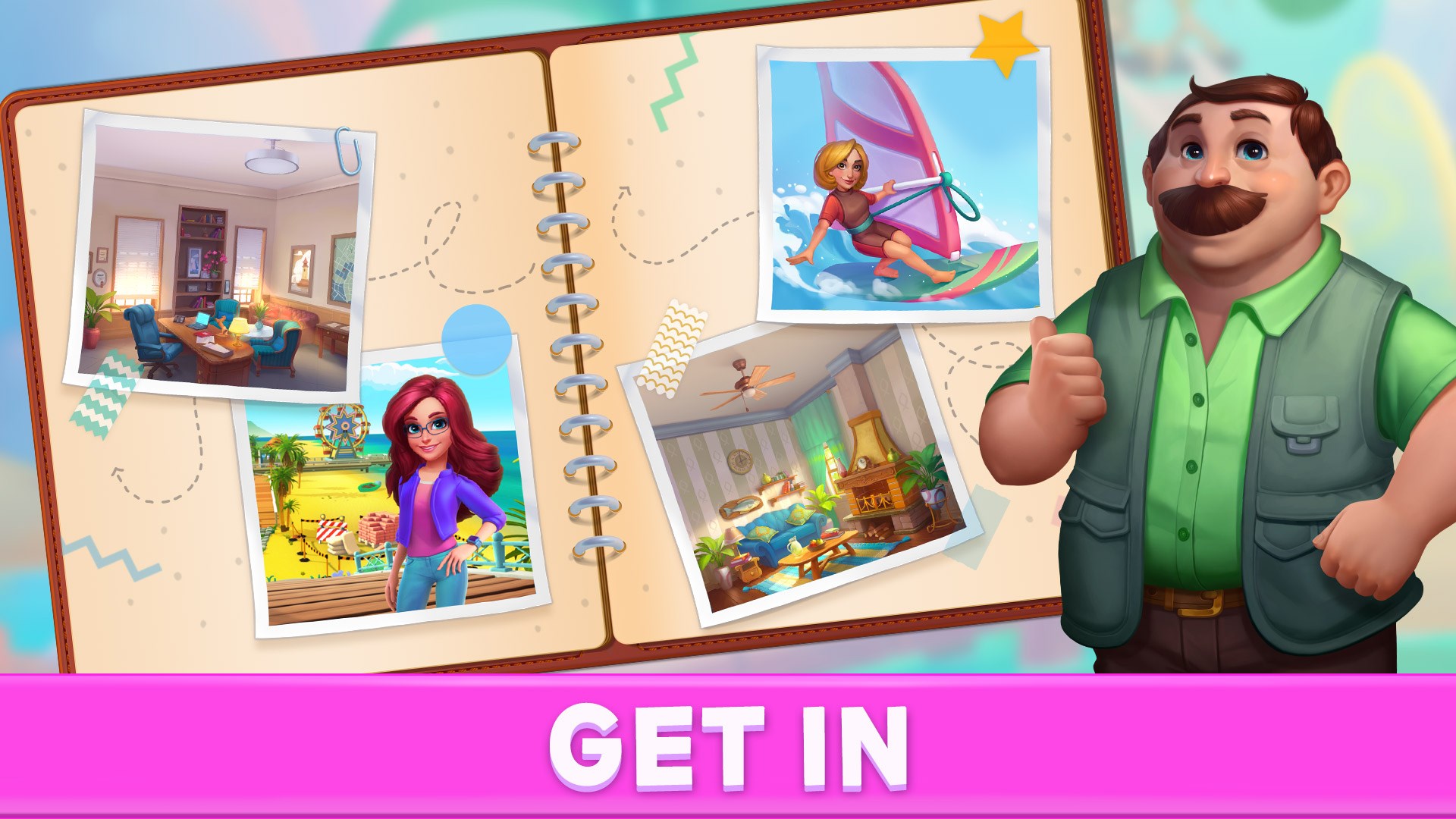 Mary's Mahjong: Renovate the town and Match tiles screenshot