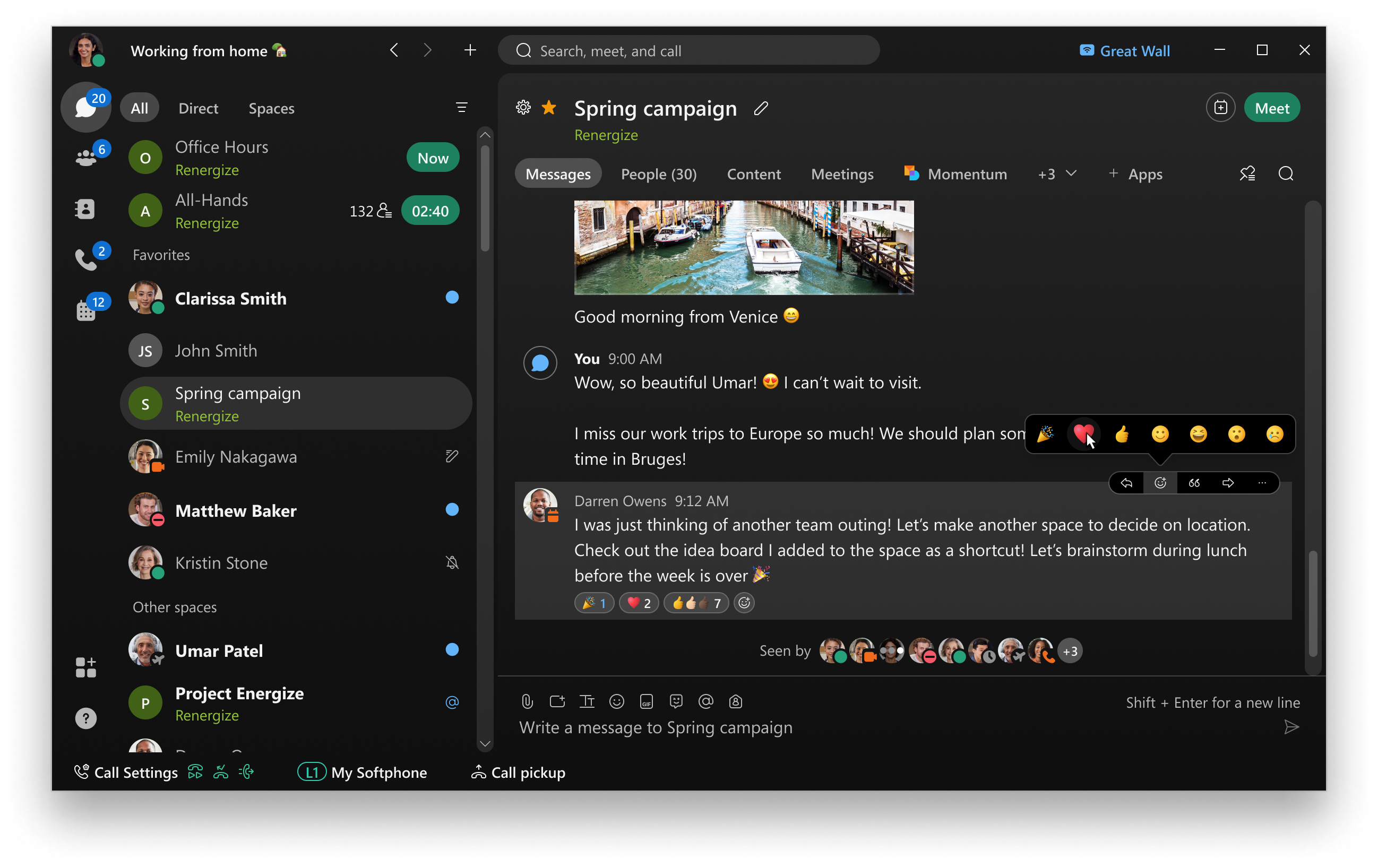Webex screenshot