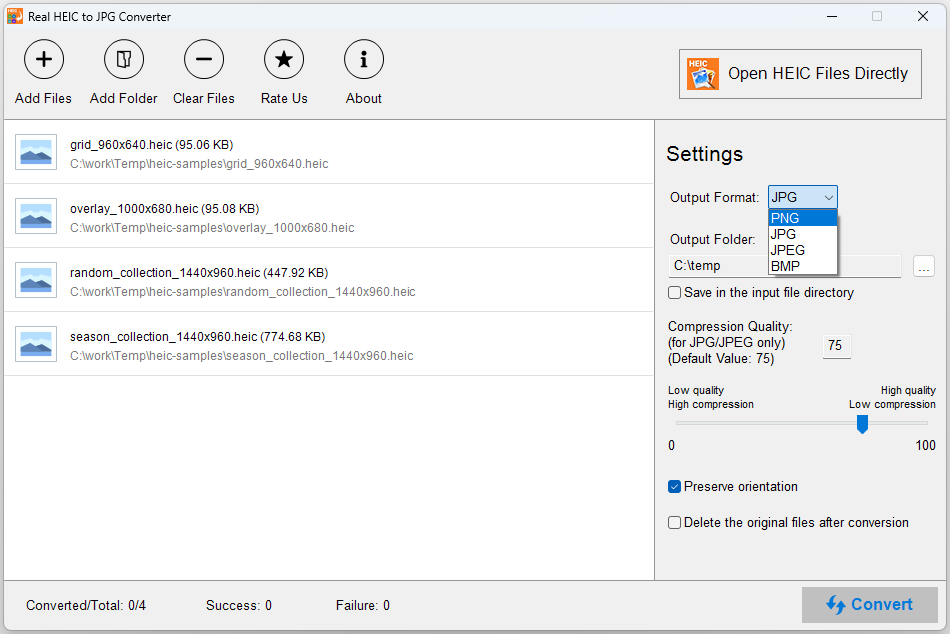 Real HEIC to JPG Converter screenshot