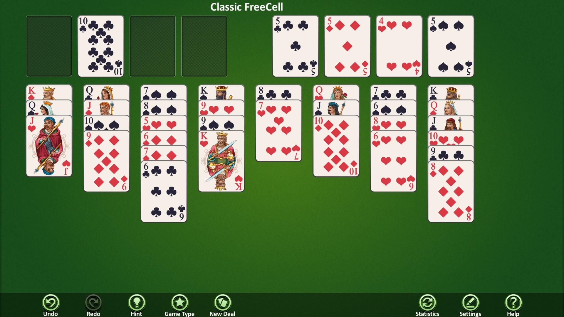 Simple FreeCell screenshot