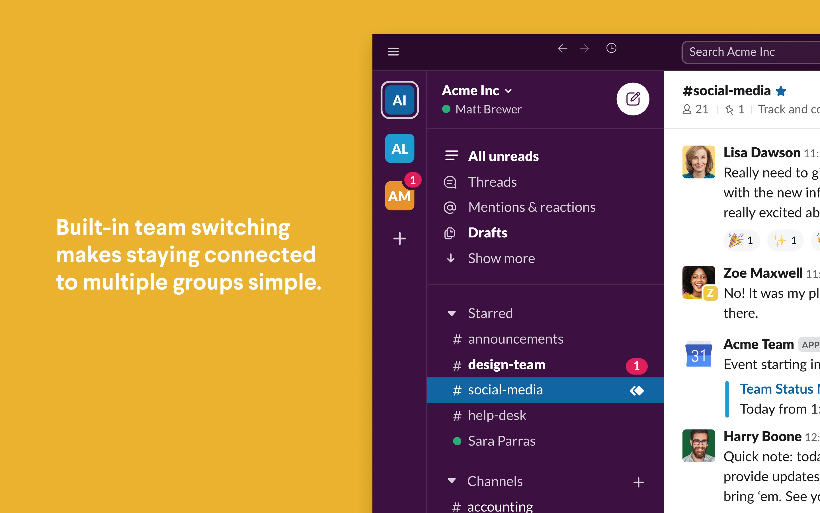 Slack screenshot