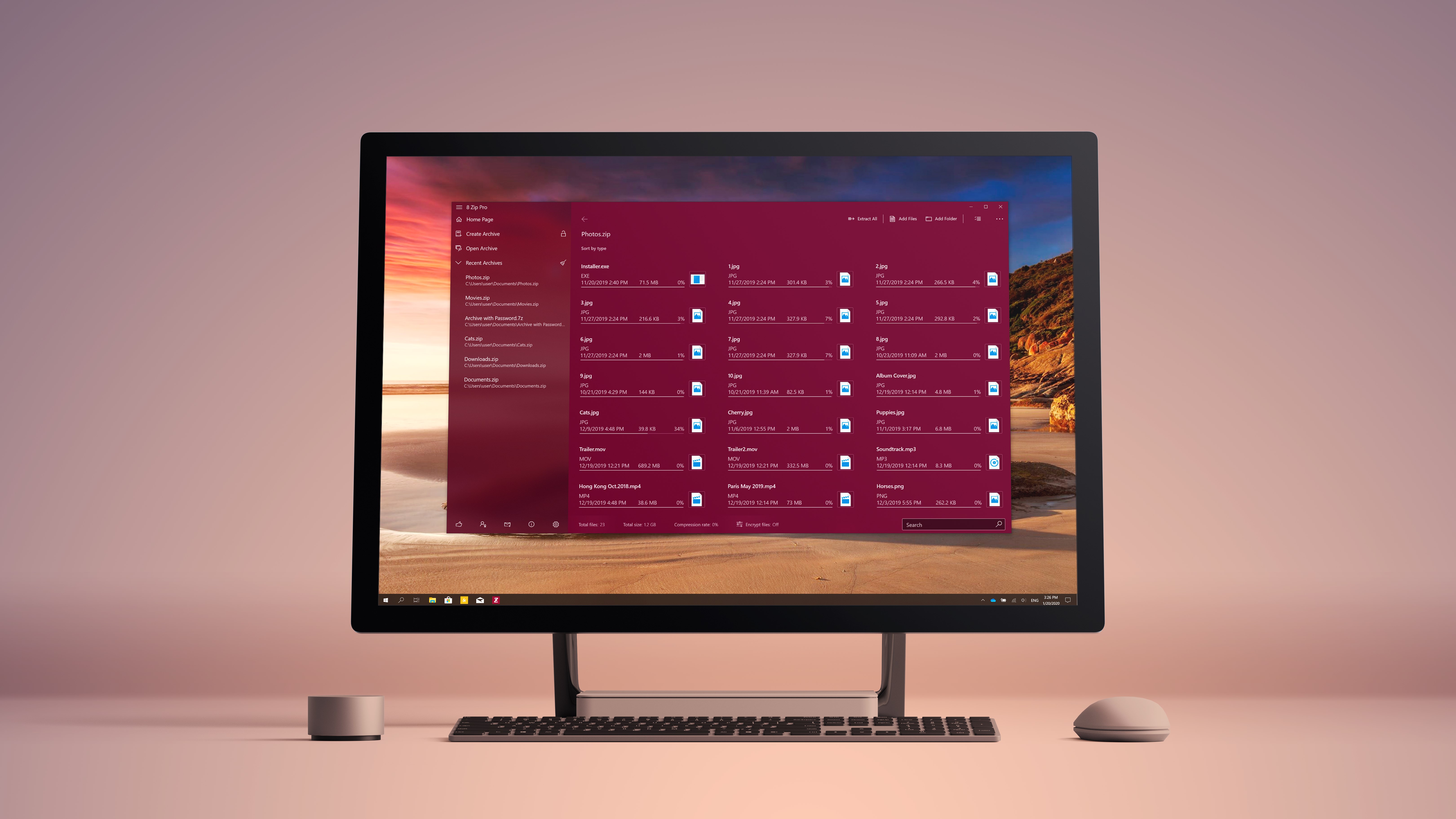 8 Zip Pro - advanced archiver. Create, unpack and encrypt. screenshot