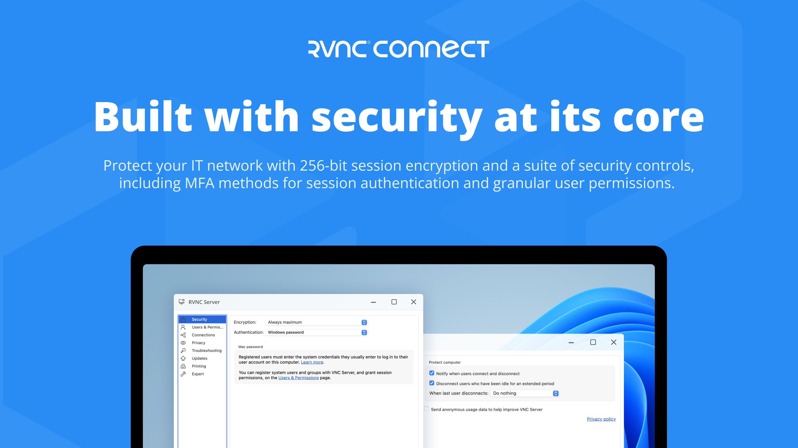 RealVNC Server screenshot