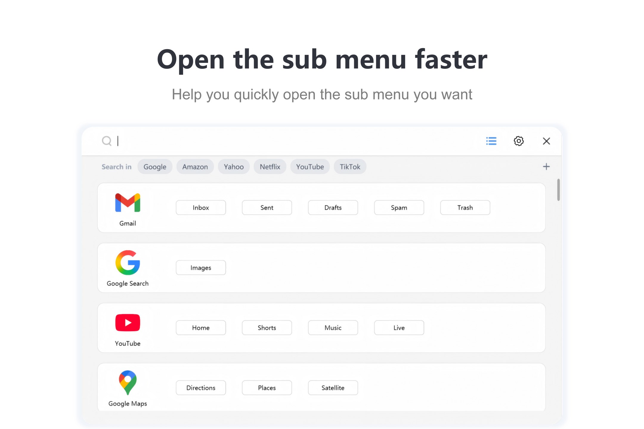 G App Launcher screenshot
