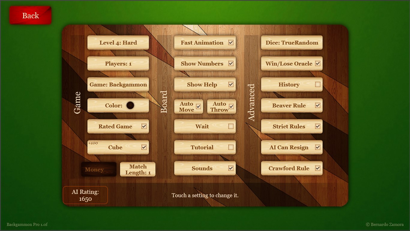 Backgammon Pro screenshot